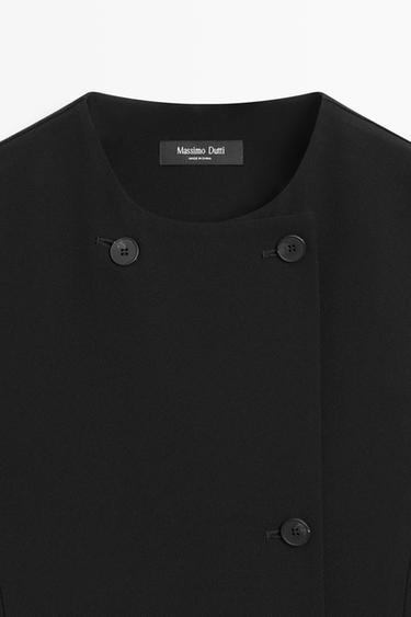 Buttoned midi dress — BLACK 9
