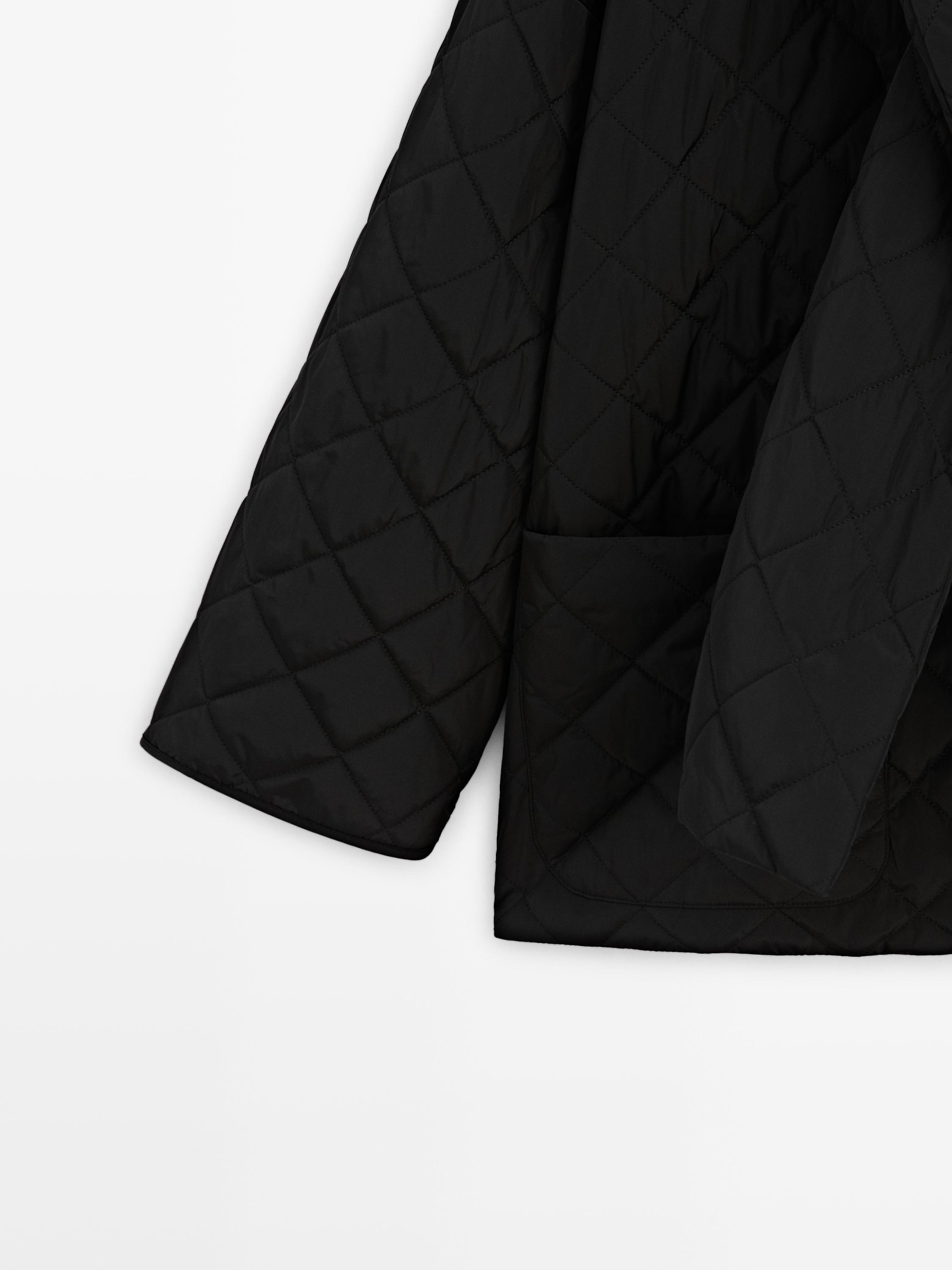 Lightweight jacket with scarf detail