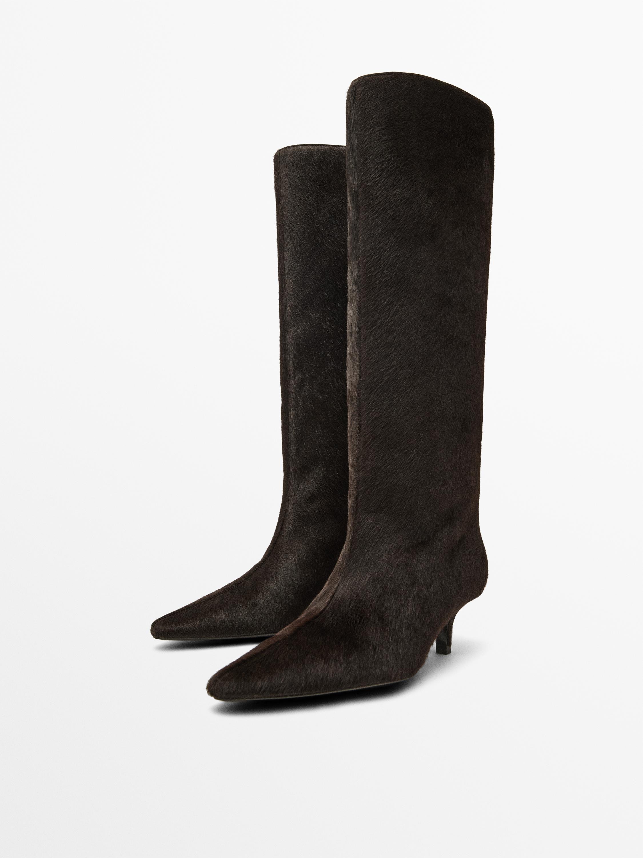 Botes taló pell amb pèl