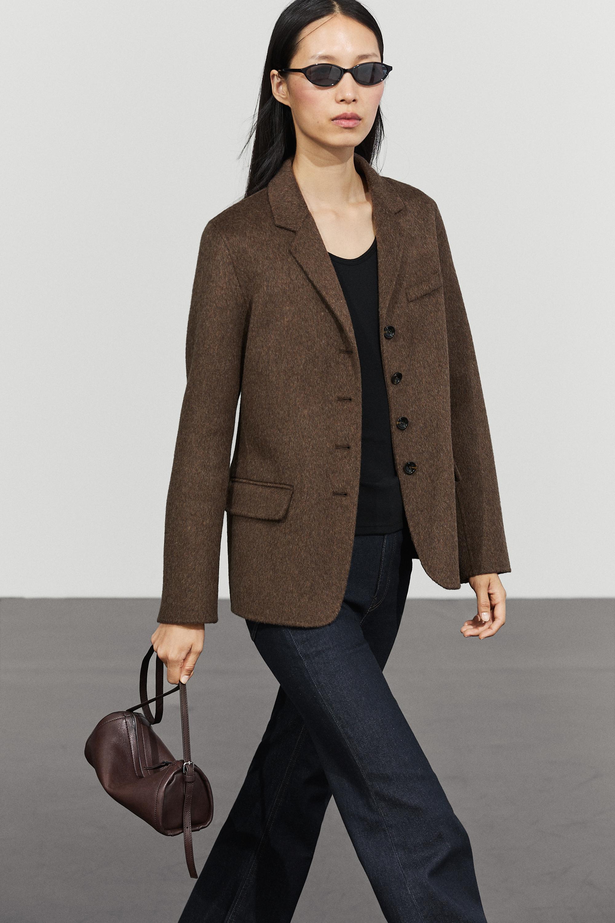 Wool blend blazer