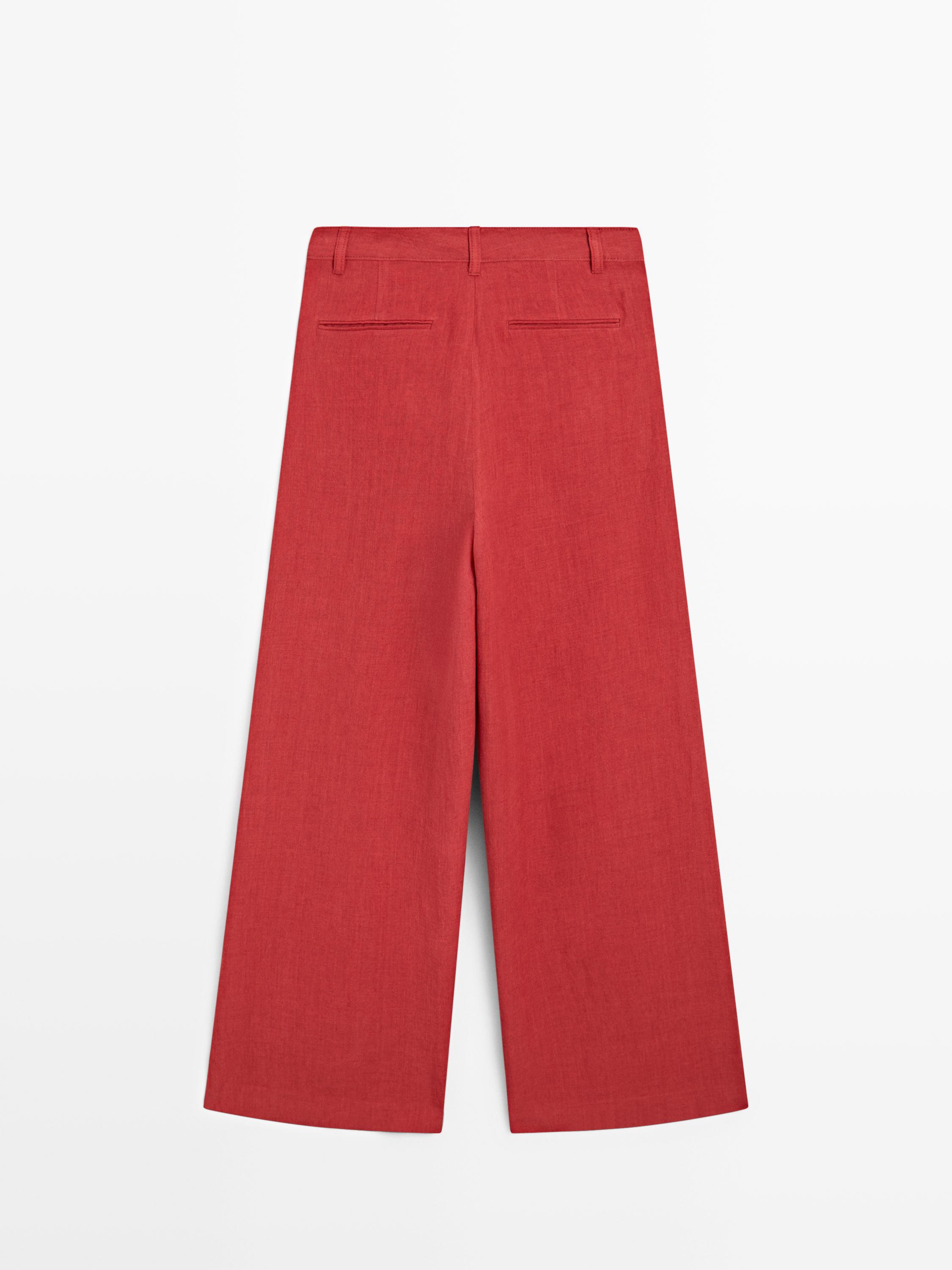 Loose-Fit-Hose aus Leinen