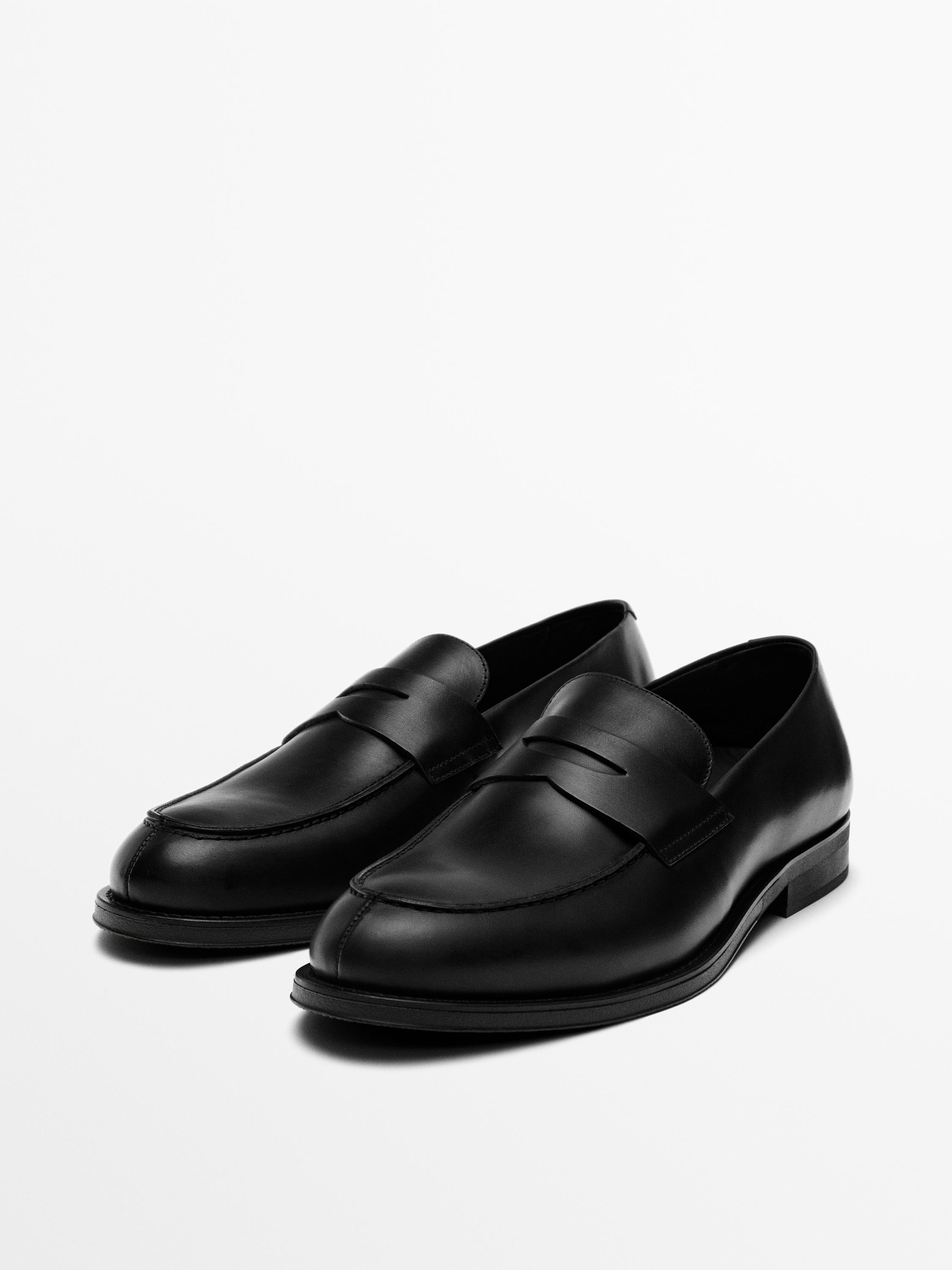 Elegantné kožené mokasíny