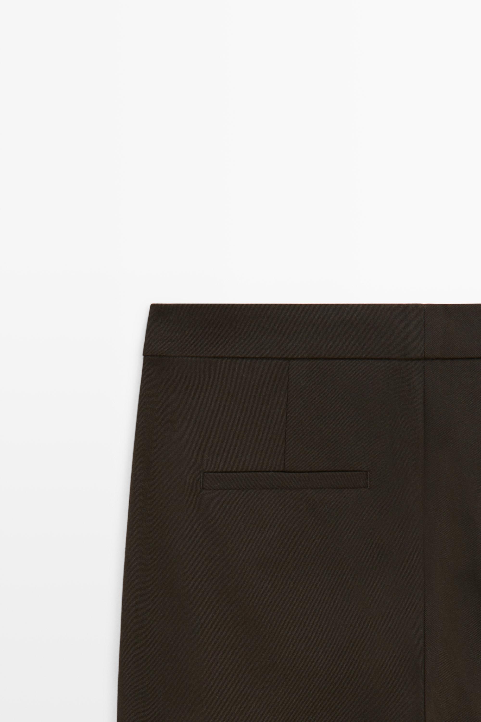 Stretch kick flare pants — Chocolate