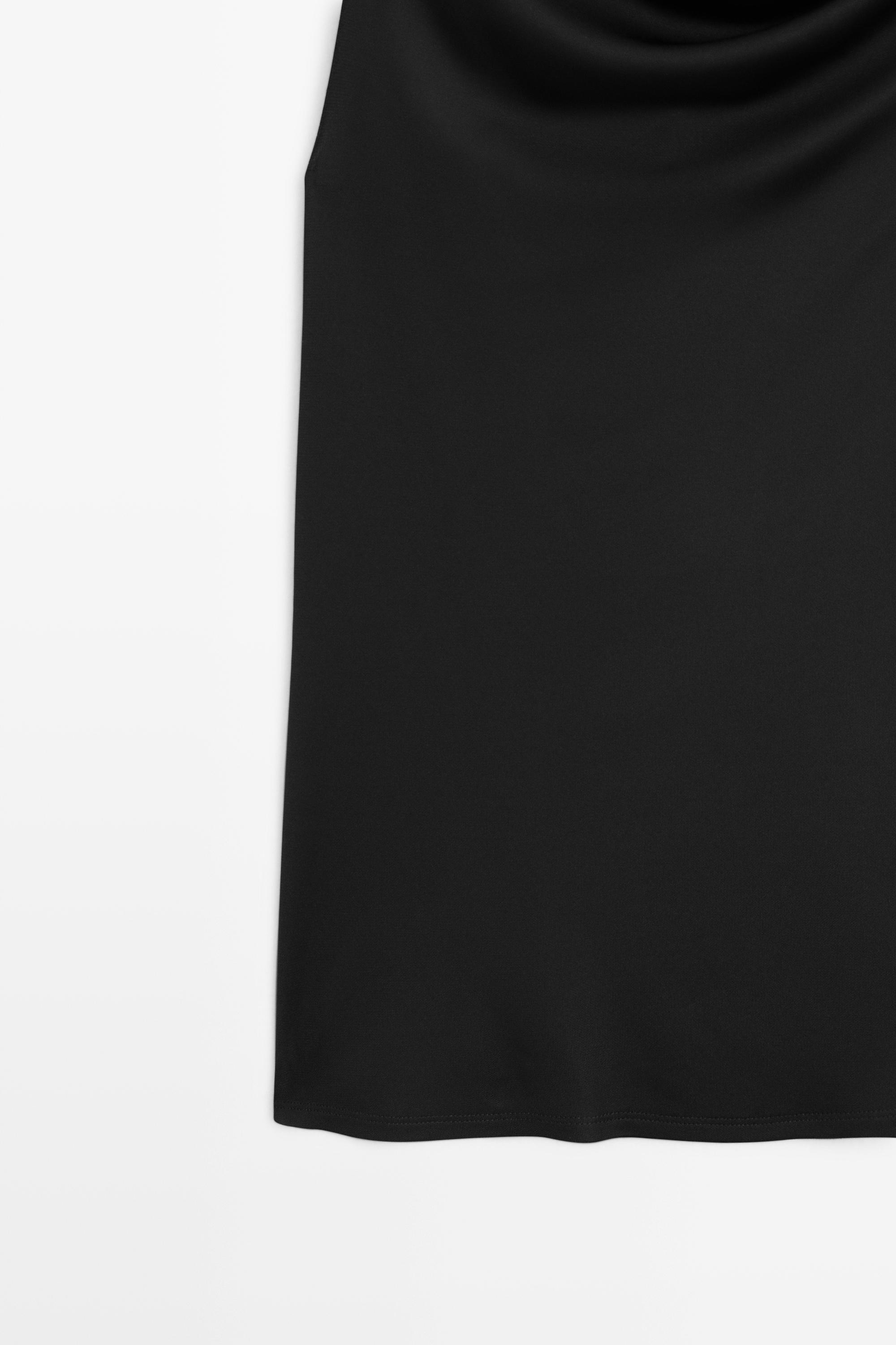 Flowing top with knot detail — BLACK