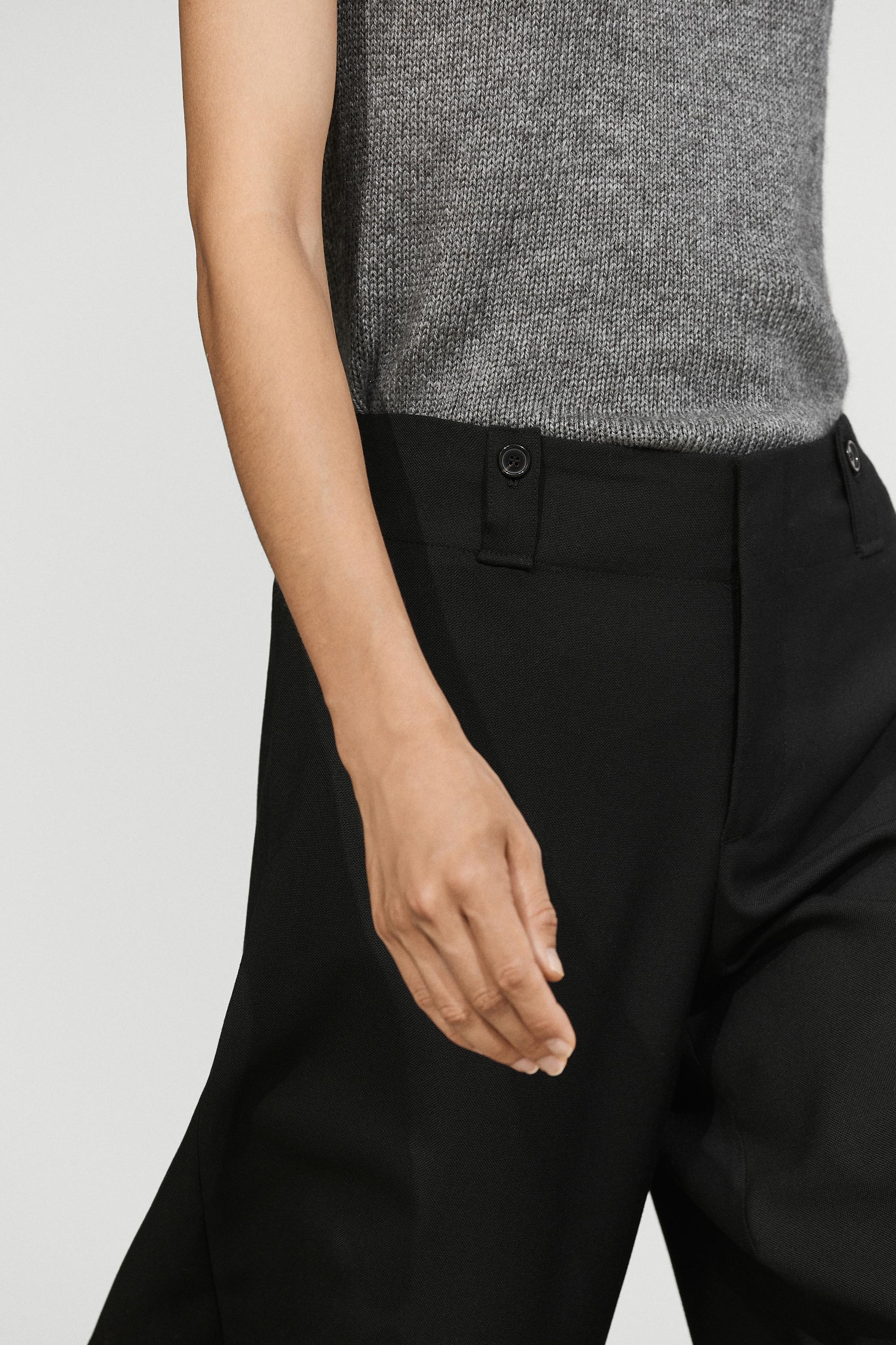 Cargo pants with hem button detail - thumbnail 5
