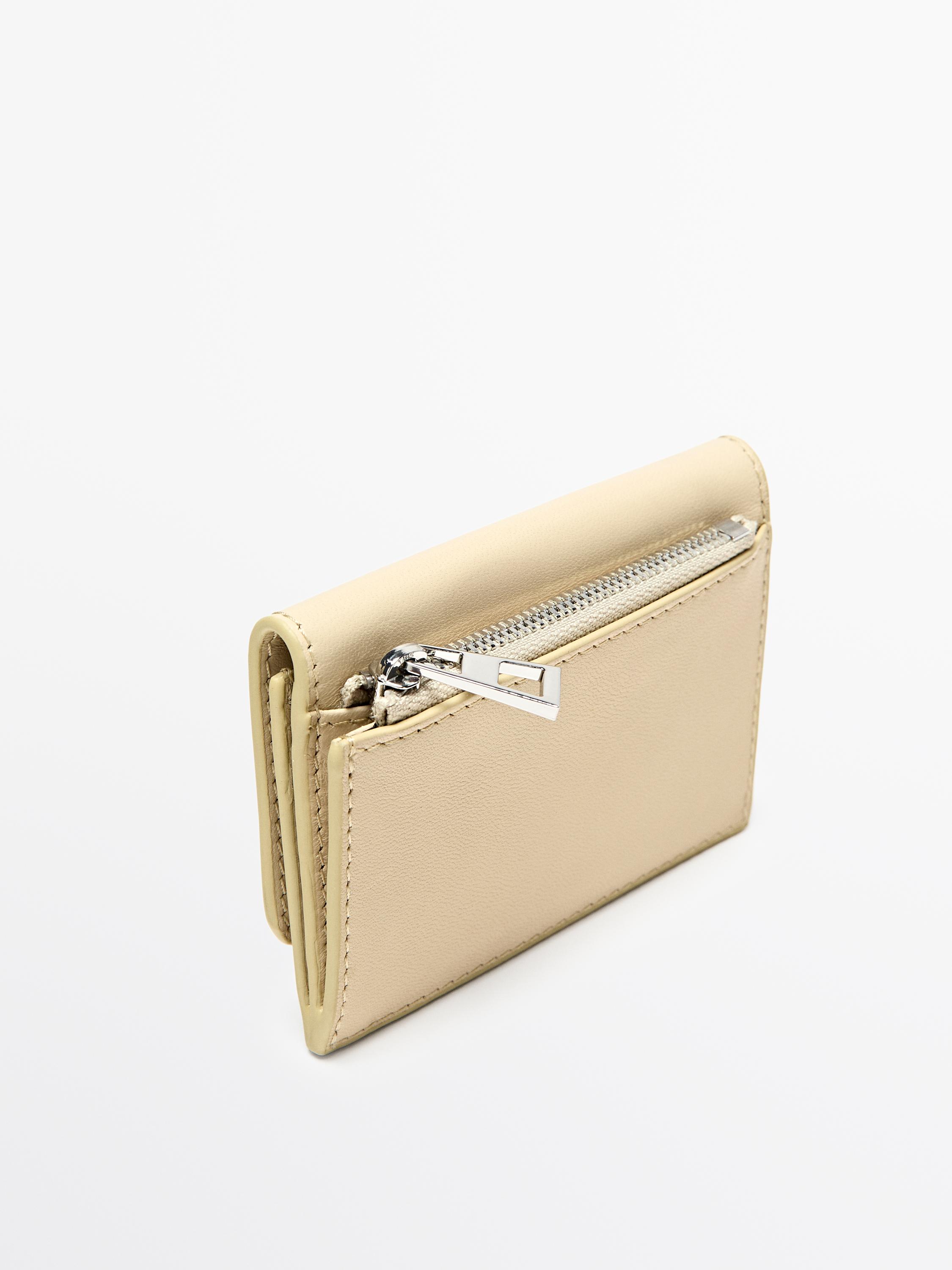 Nappa leather wallet — Vanilla