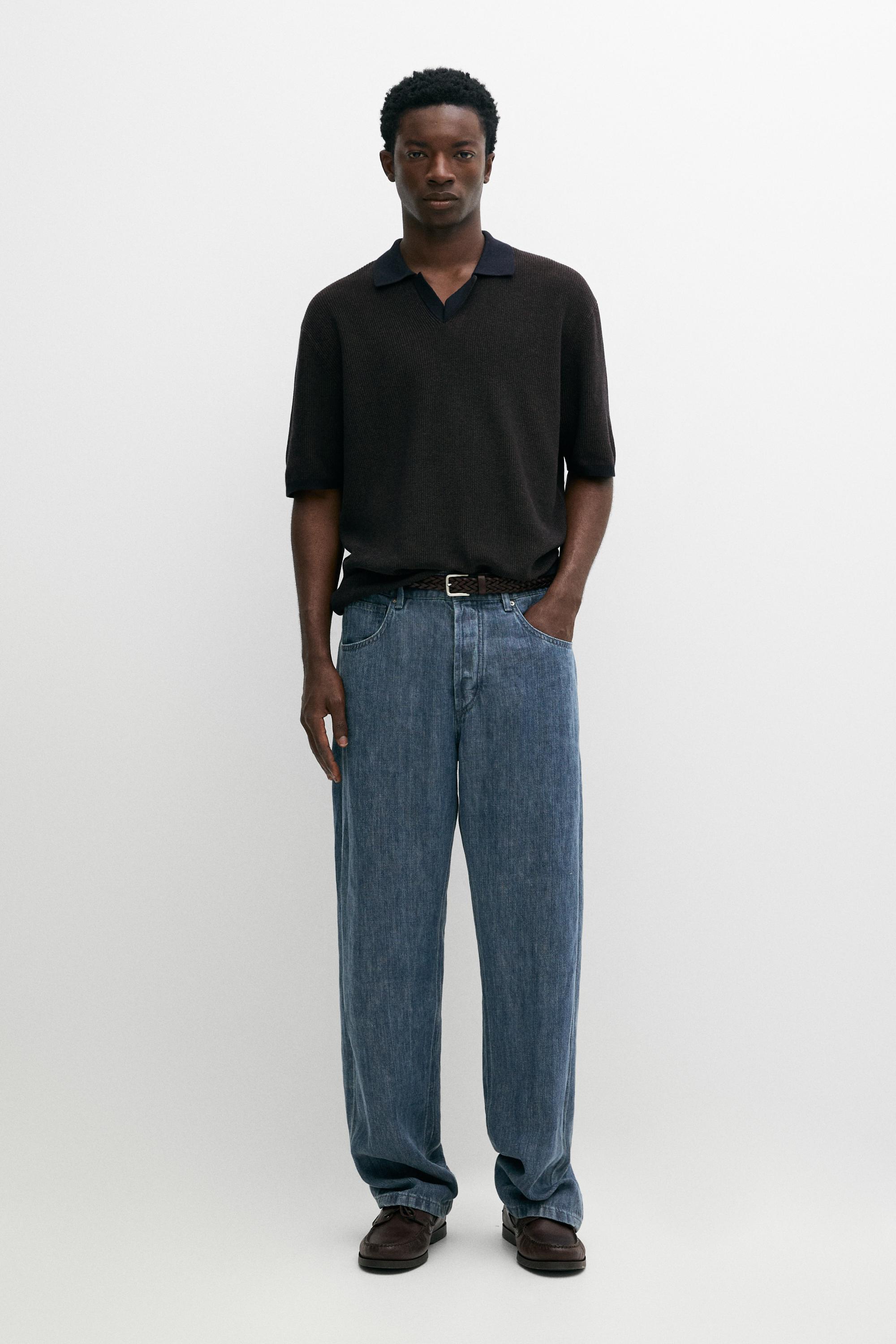 100% Cotton knit polo sweater