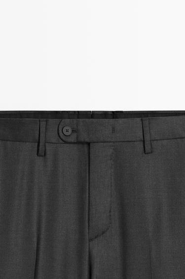 Cold wool suit trousers — CHARCOAL 4