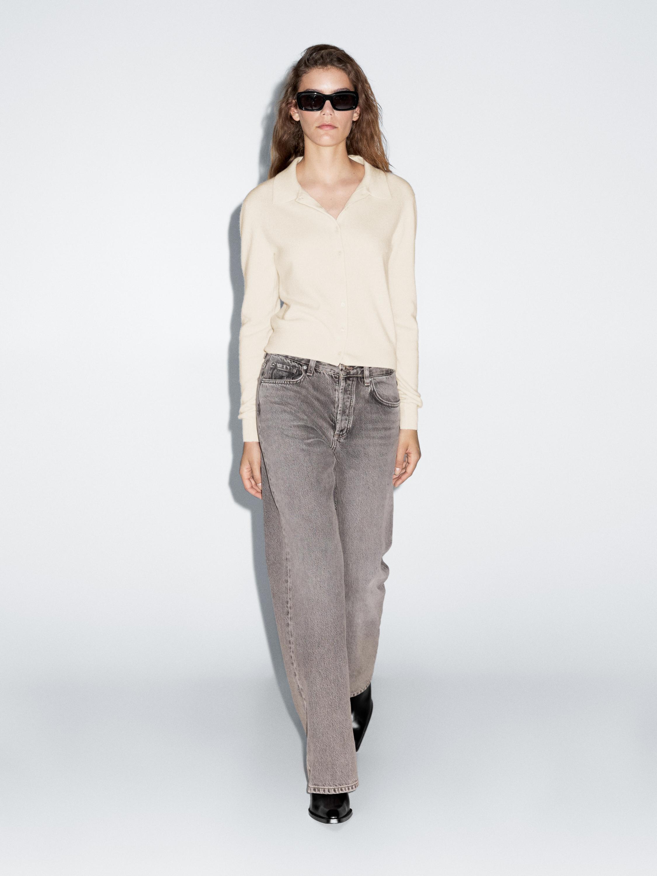 100% wool knit cardigan