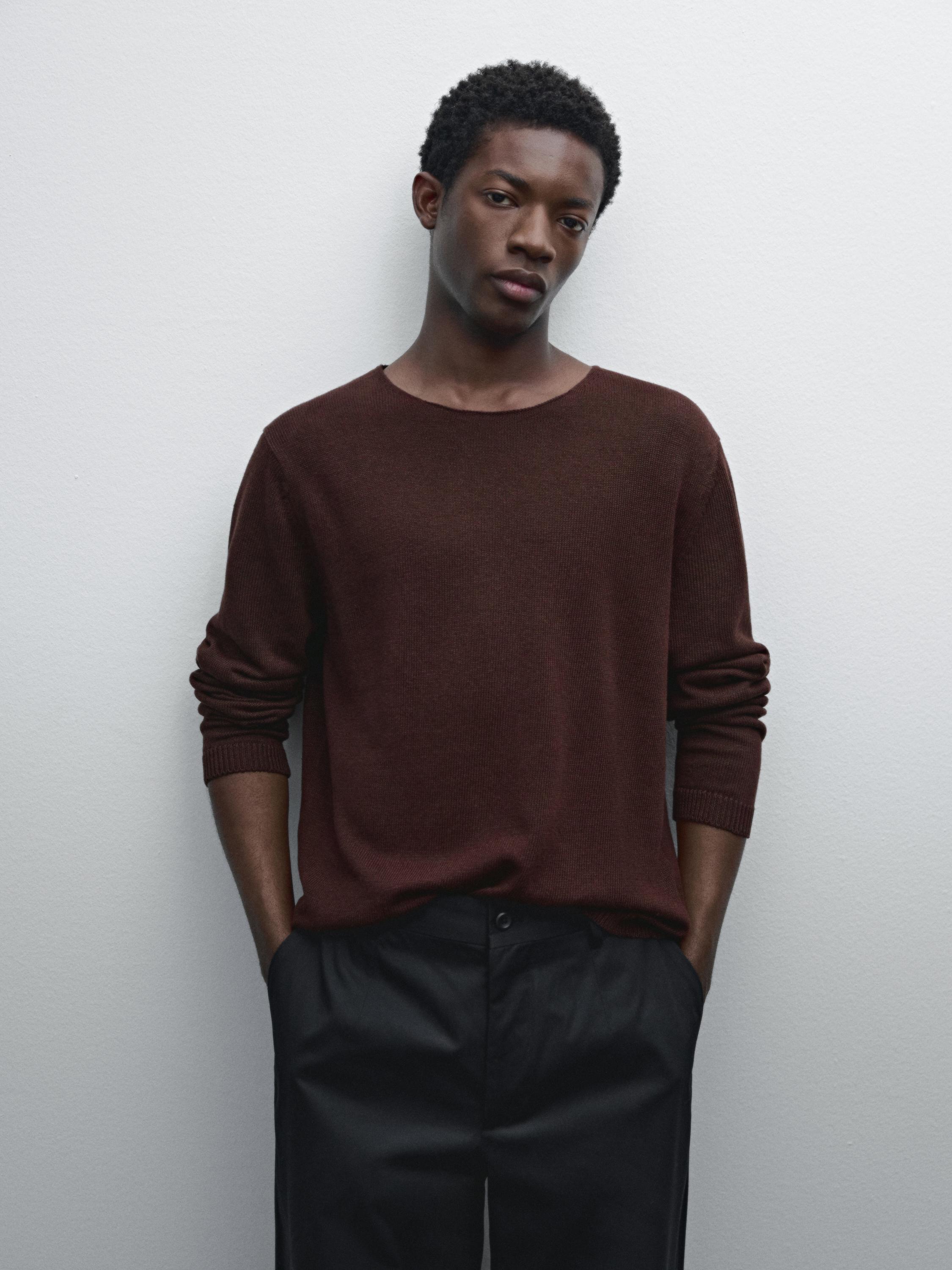 100% linen knit sweater