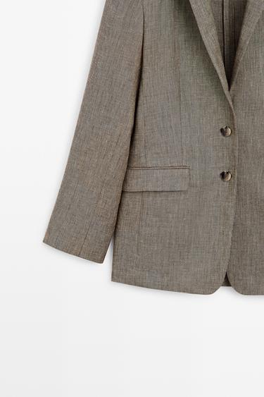 Mottled blazer - STUDIO — GREENISH 6