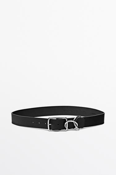 Buckle detail belt - STUDIO — BLACK 1