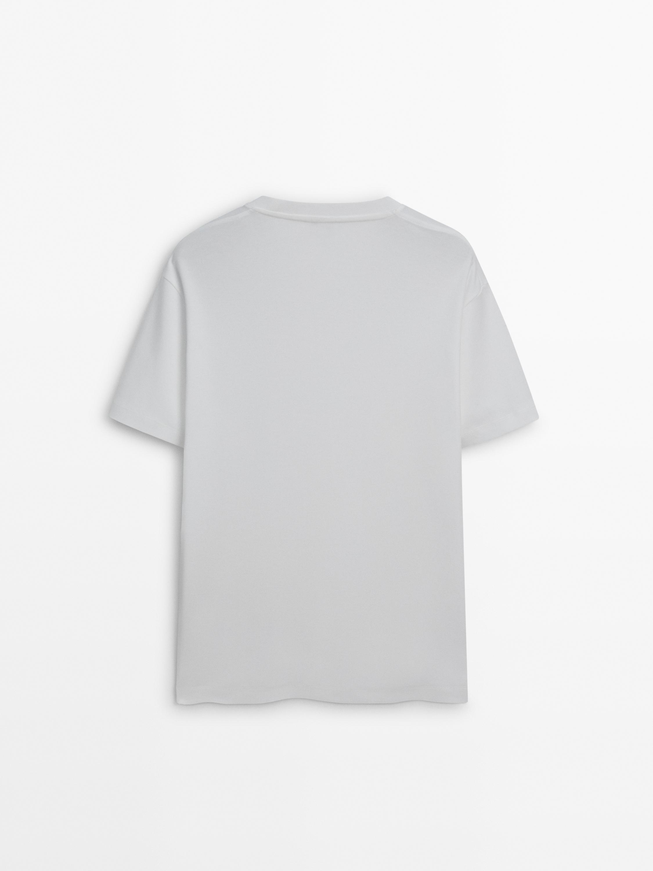 100% cotton short sleeve T-shirt — WHITE
