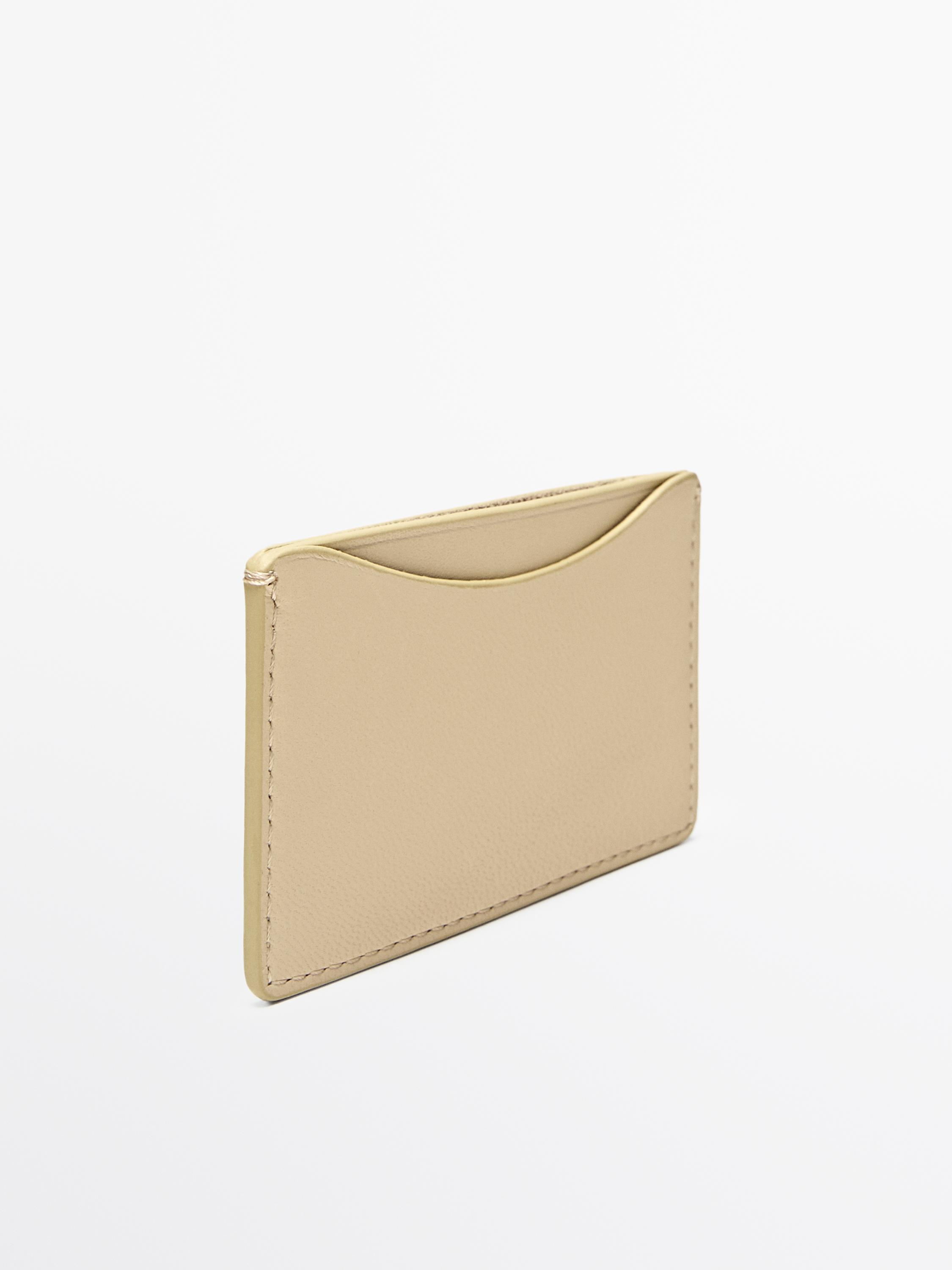 Portefeuille en cuir nappa