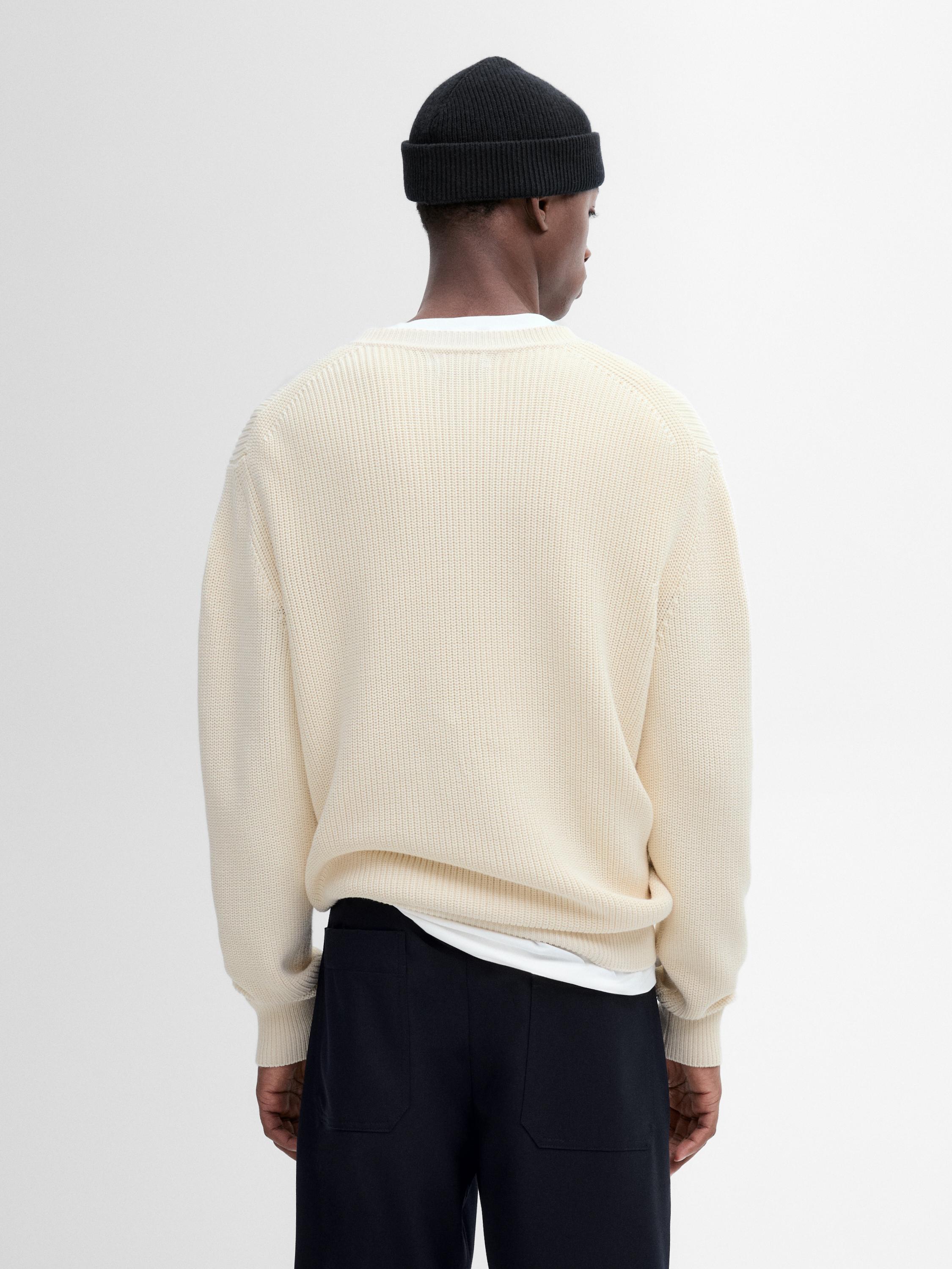 100% cotton knit sweater