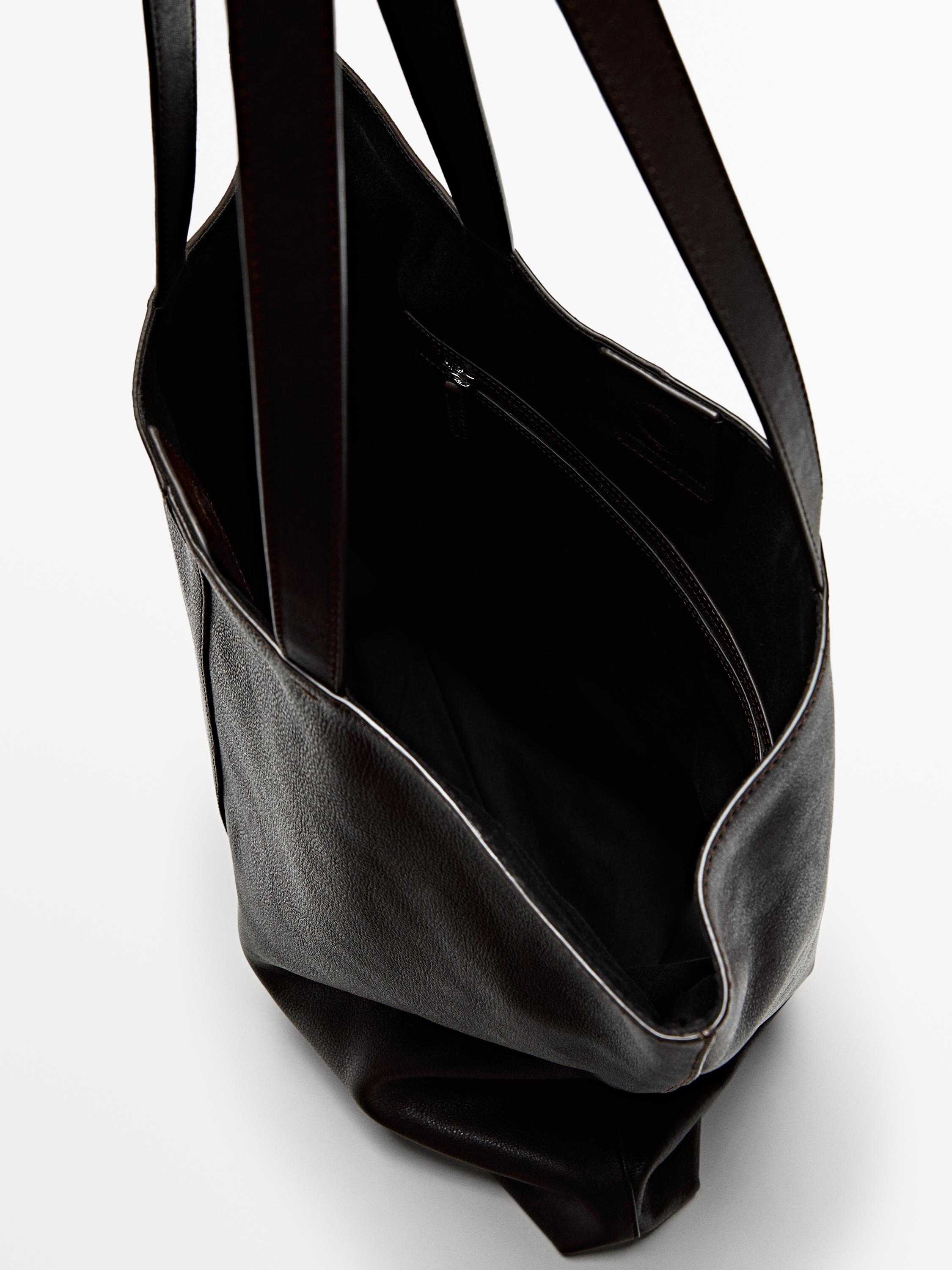 Nappa leather tote bag