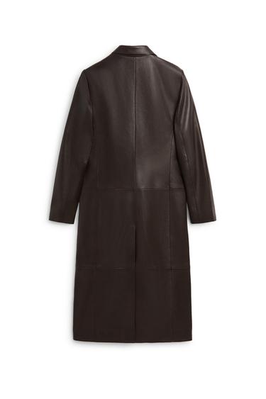 Fitted leather coat - LIMITED EDITION — BROWN 7