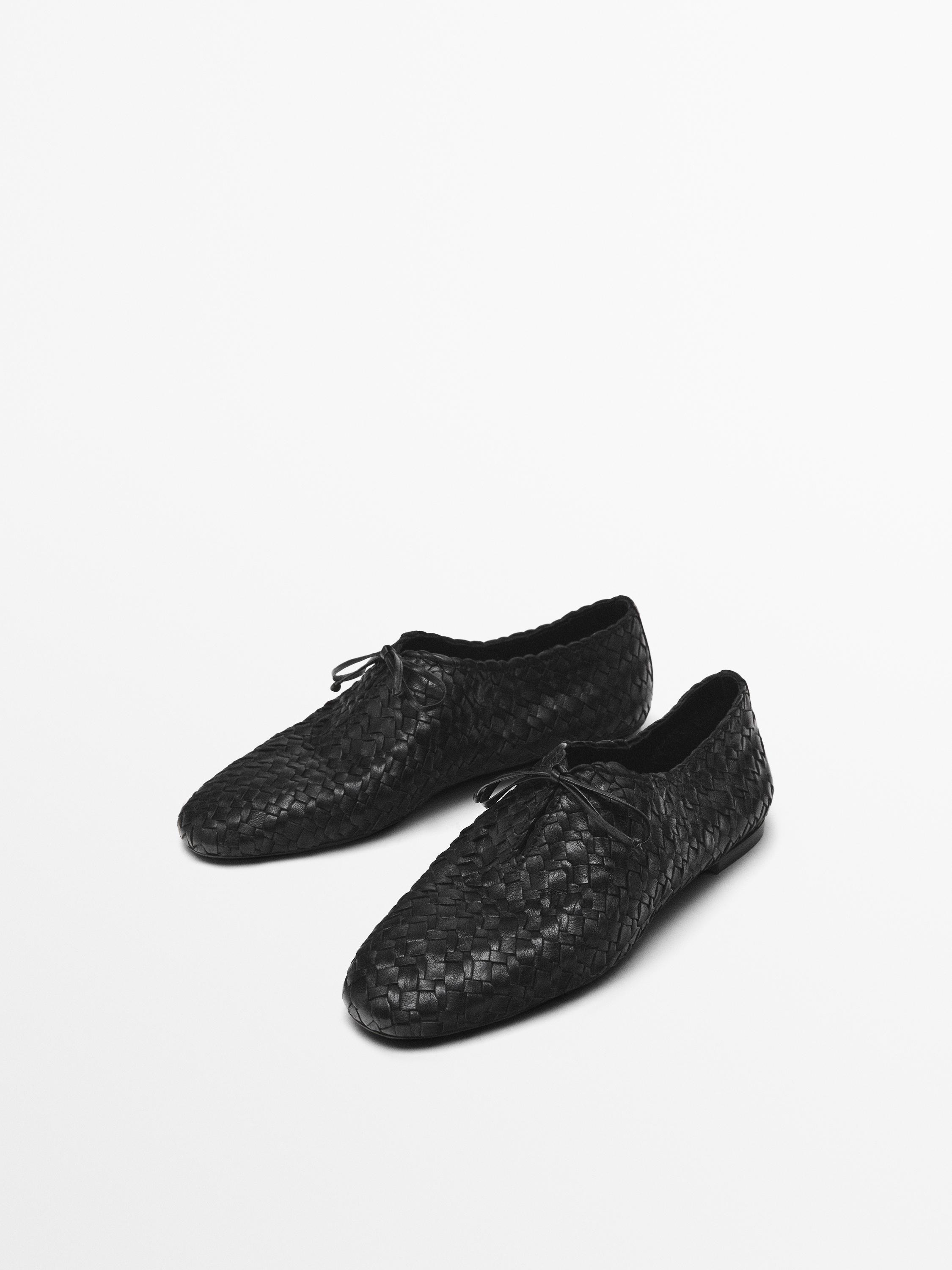 Braided ballet flats