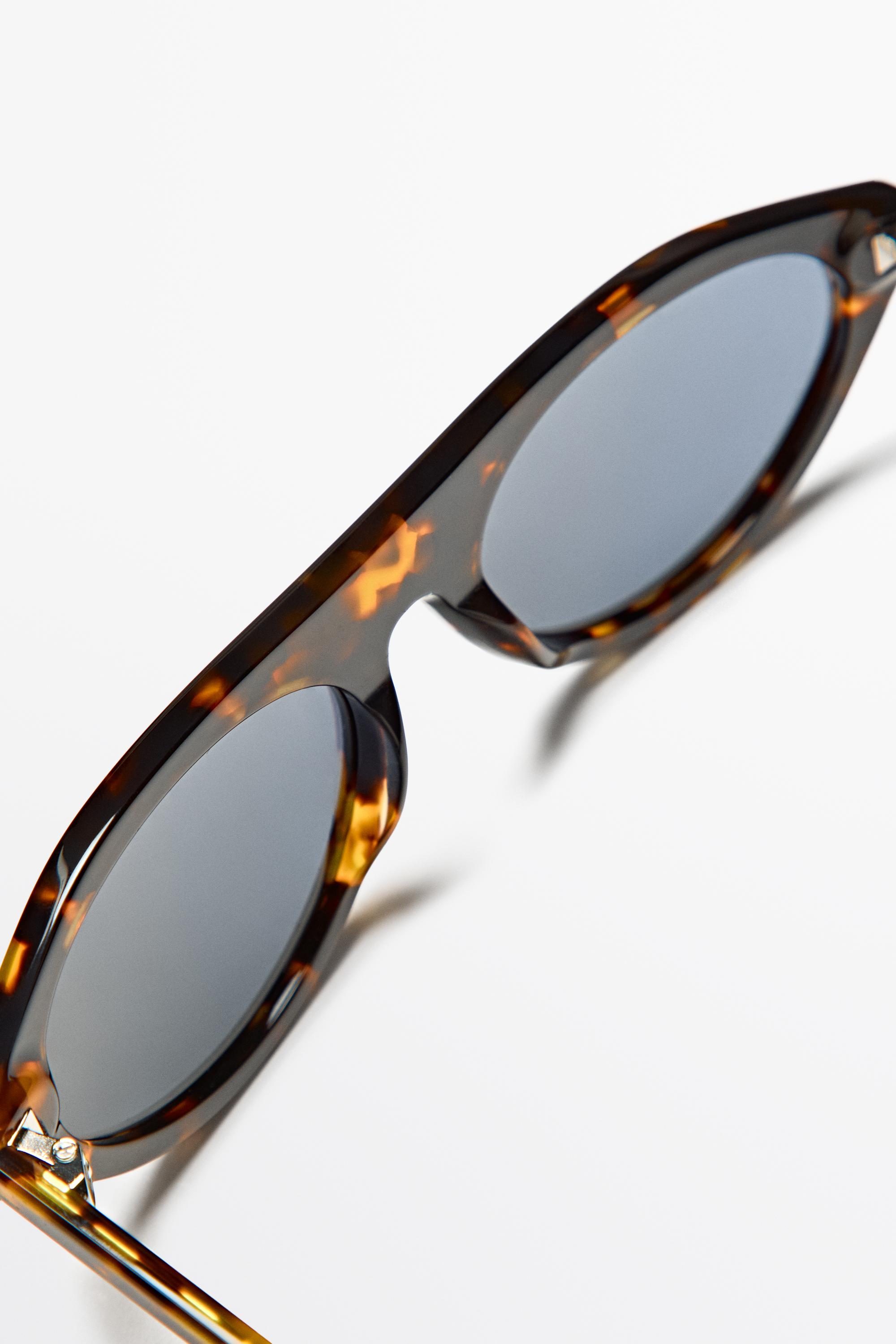 Oval sunglasses — BROWN