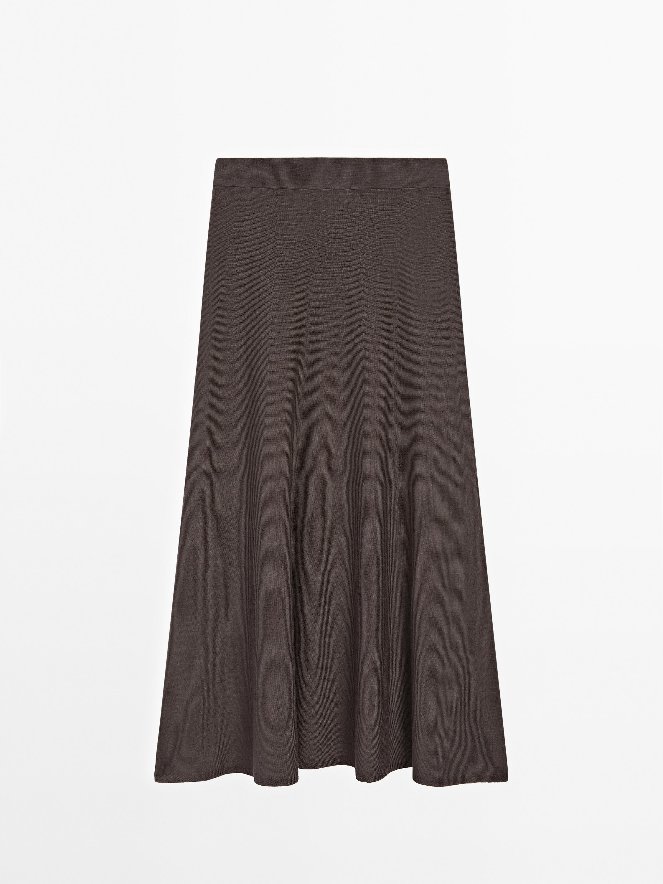 Long flared skirt