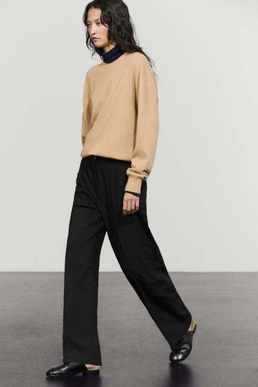 Flowing pleated pants — BLACK 8