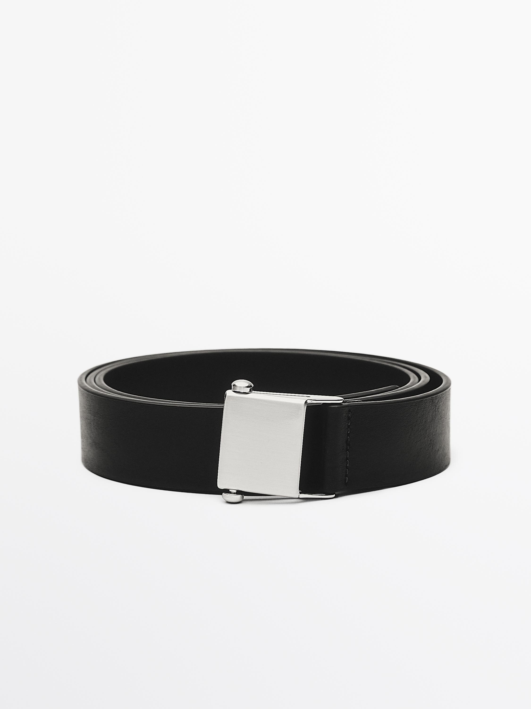 Curea din piele nappa cu cataramă - LIMITED