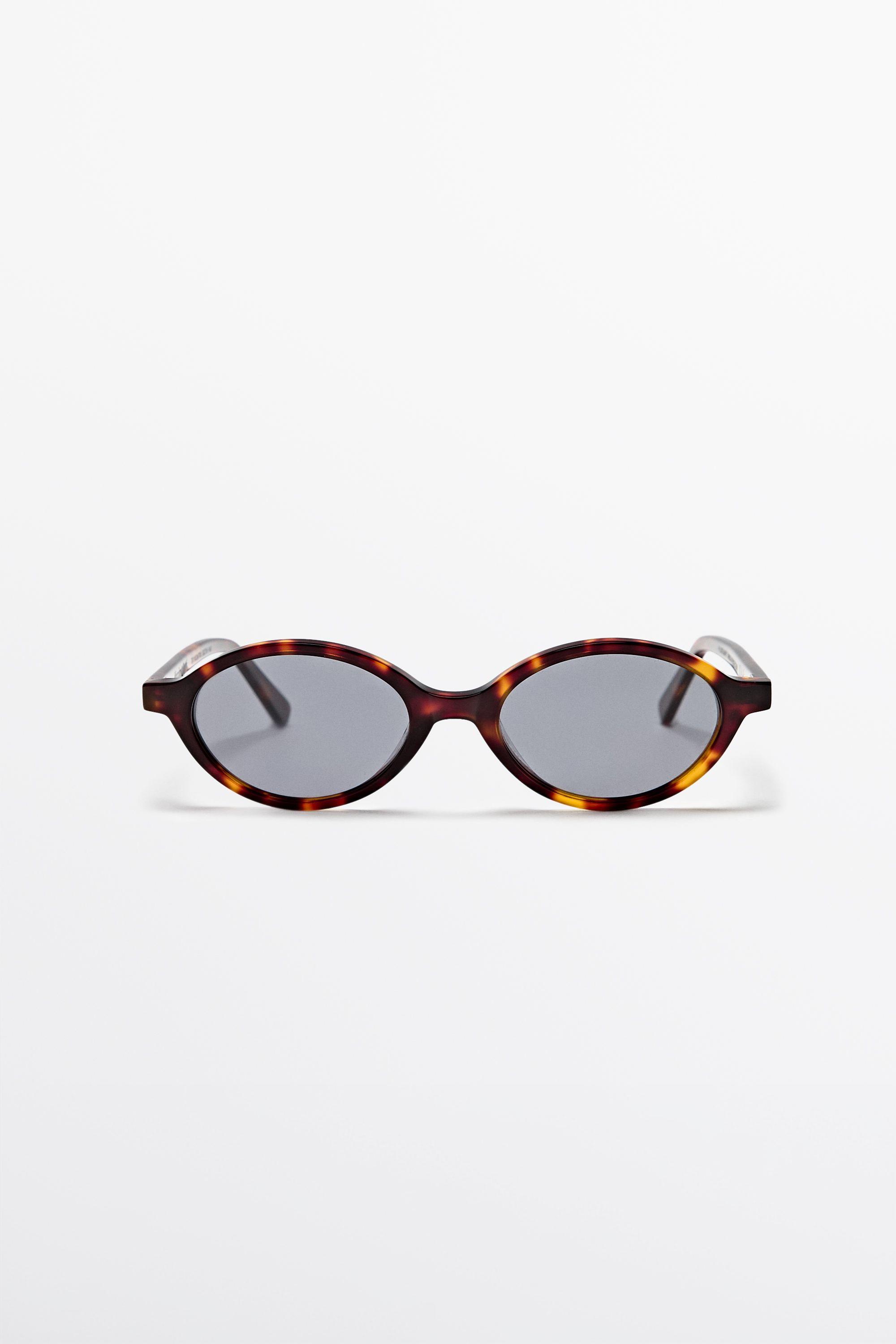 Oval sunglasses · Brown, Black · Sunglasses | Massimo Dutti