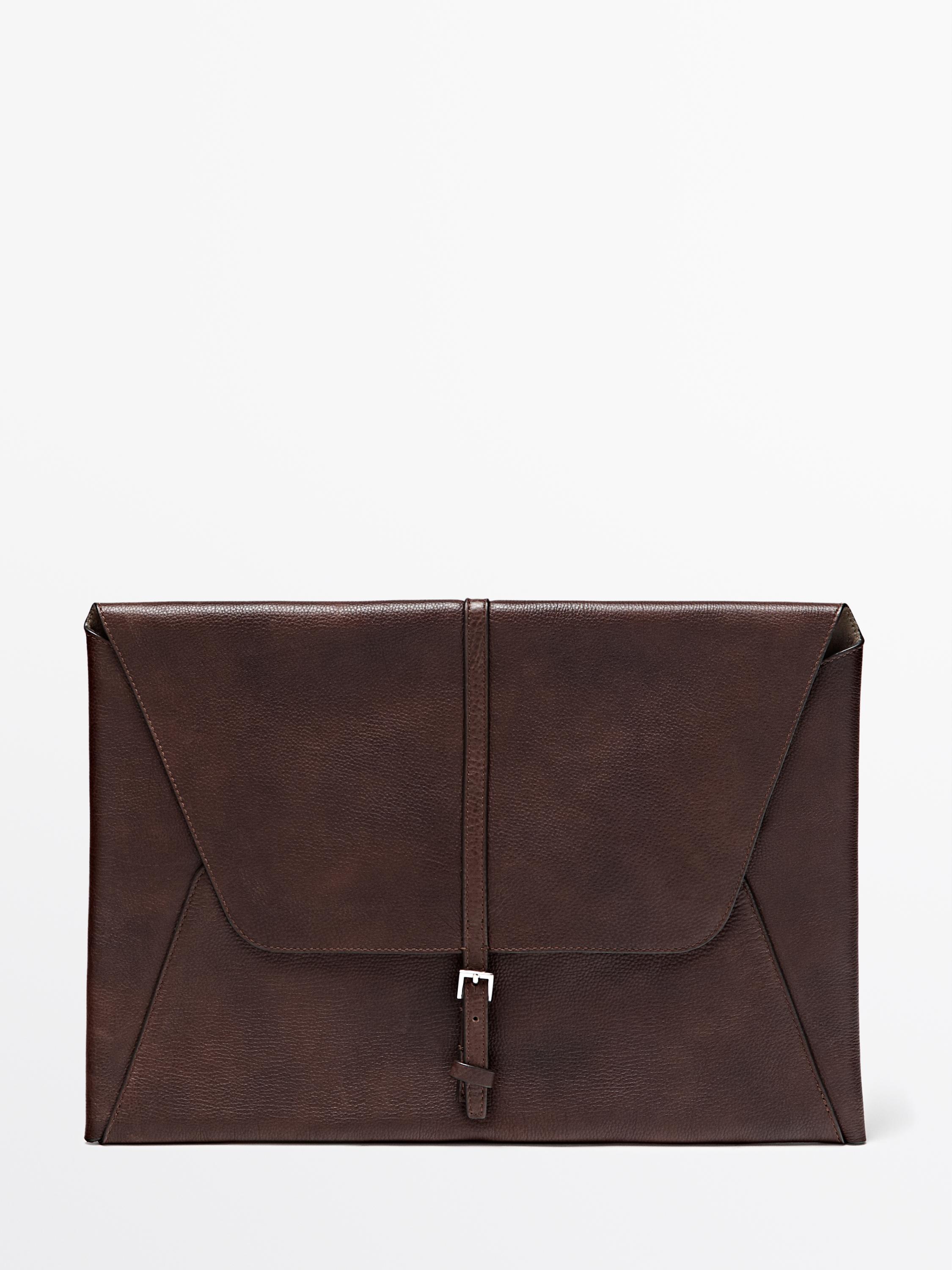 Funda para portátil piel napa