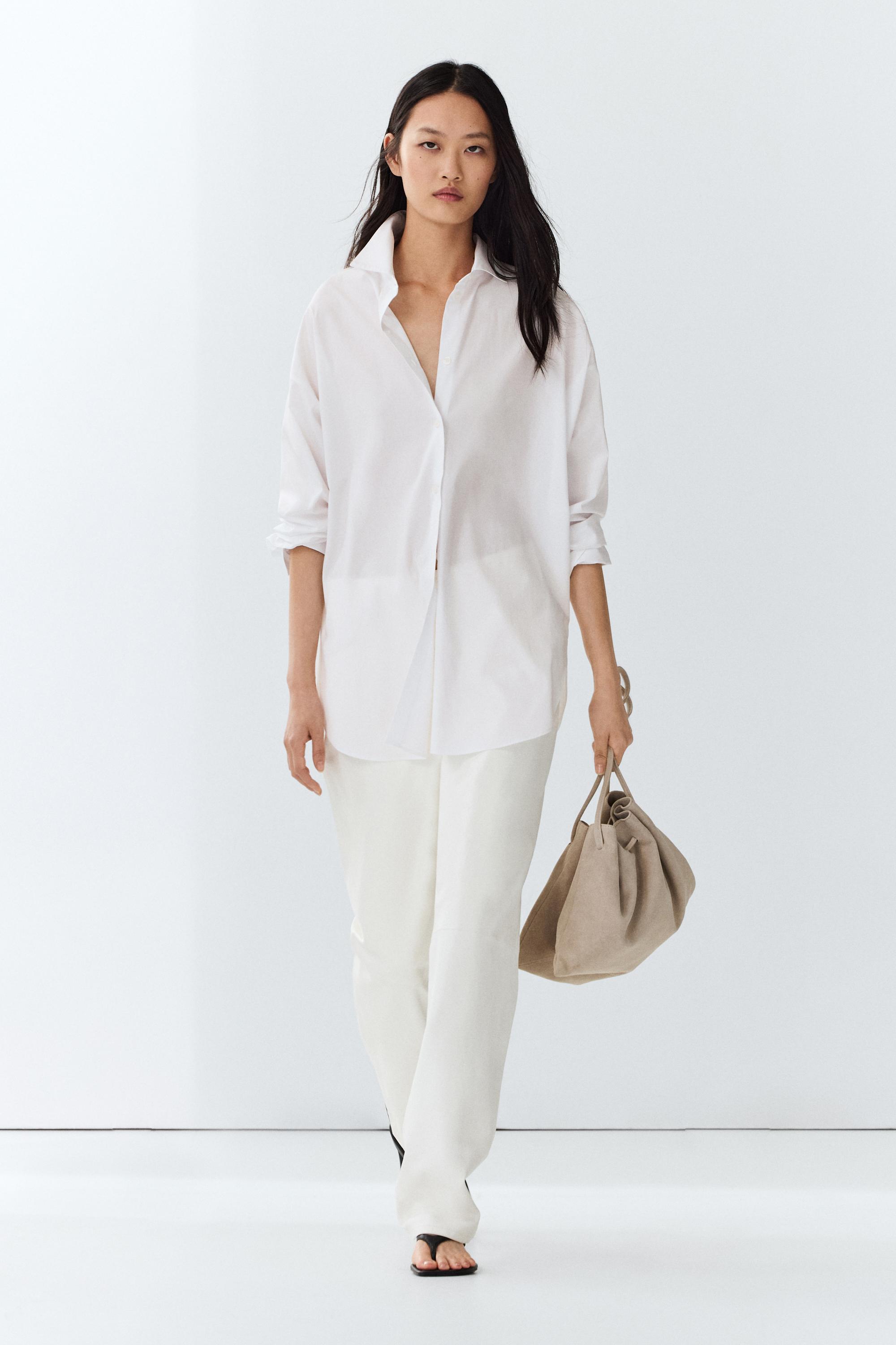 Women's White Shirts - Massimo Dutti - US Women's White Shirts - Massimo Dutti - US