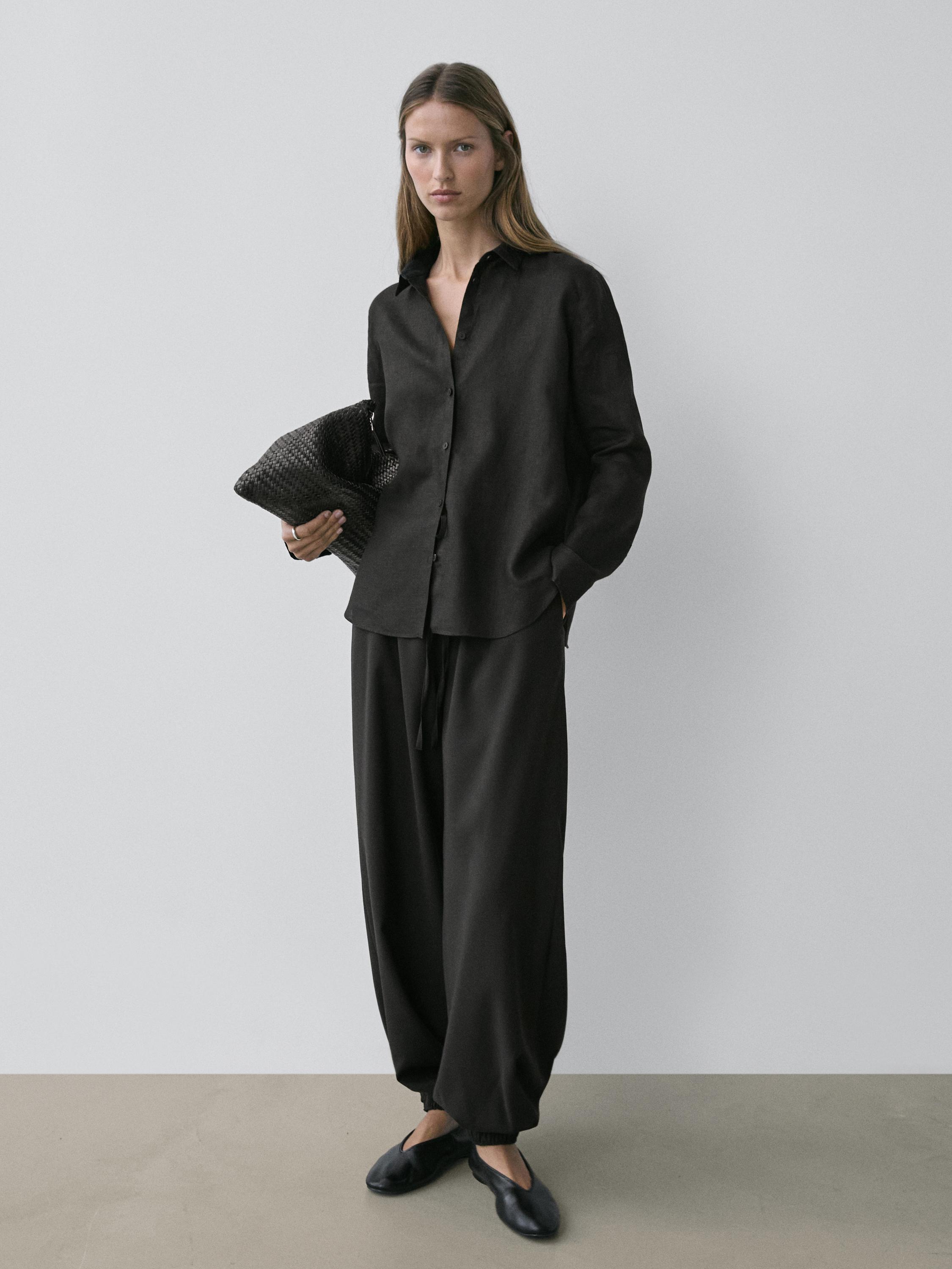 린넨 루즈핏 셔츠