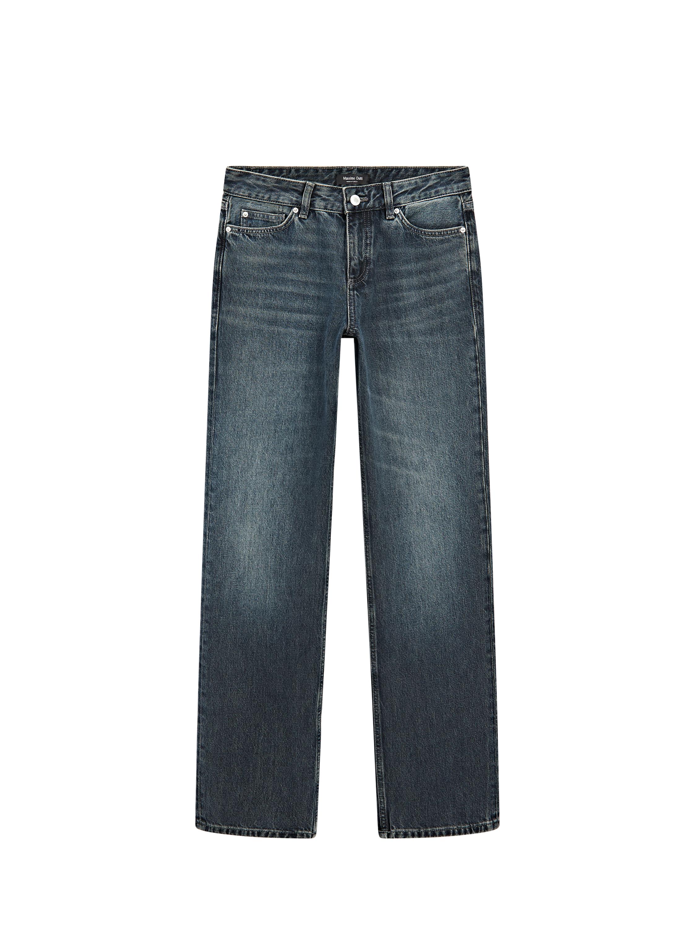 ★ Massimo Dutti★ Cotton Blend Barrel Fit Jeans 0509769725 Barrel fit jeans · Blue · Dressy | Massimo Dutti