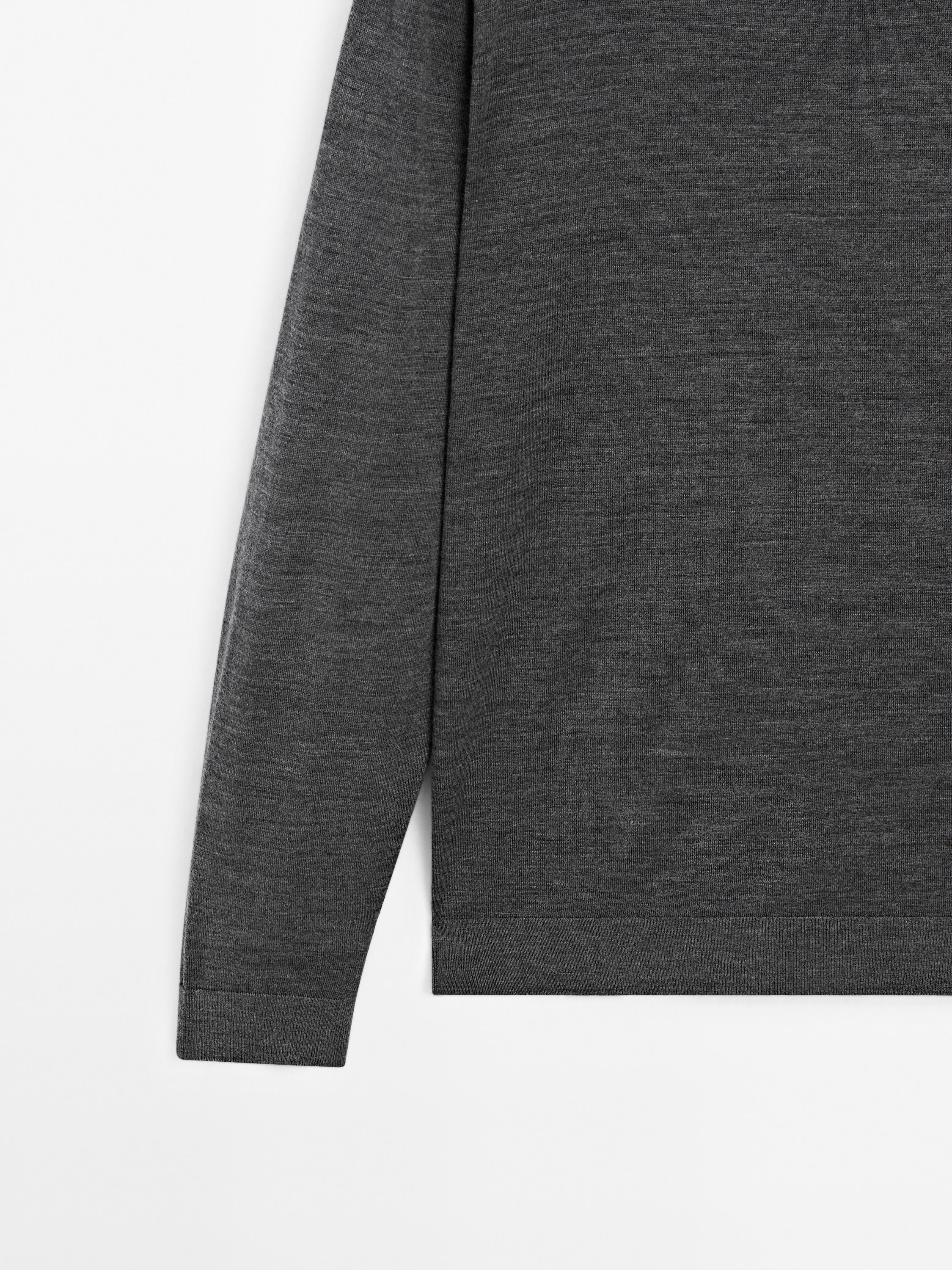 100% merino wool knit sweater
