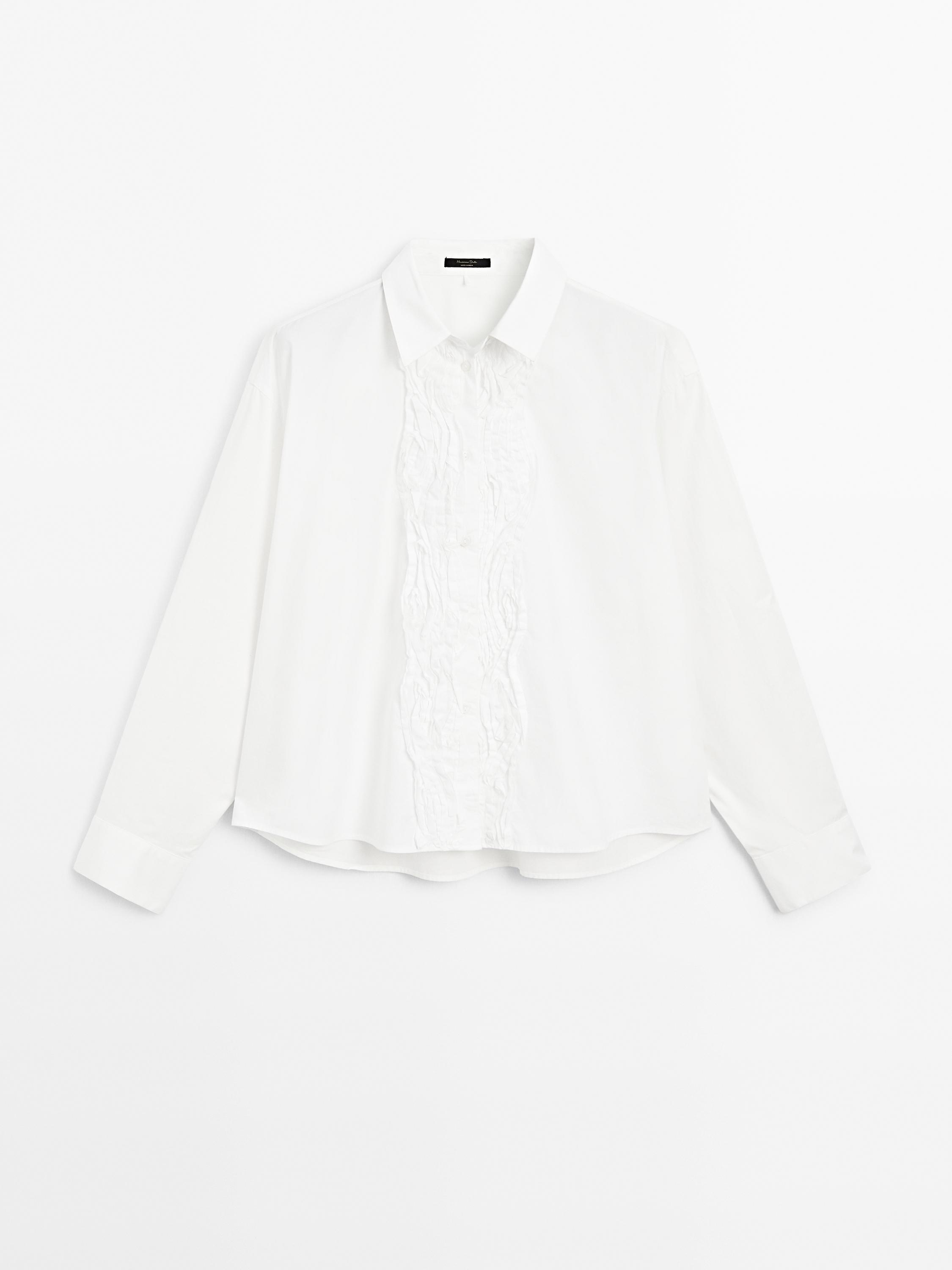 Camisa detalle bordado tapeta