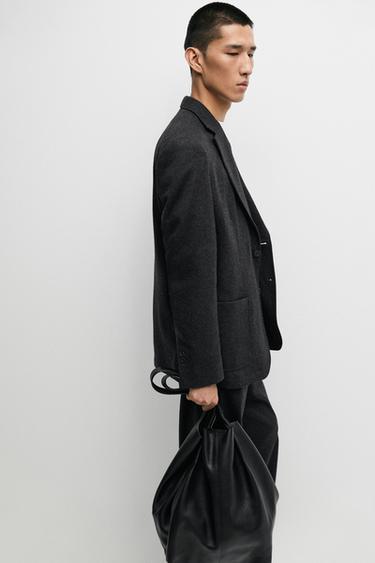 100% wool suit blazer — GREY 10