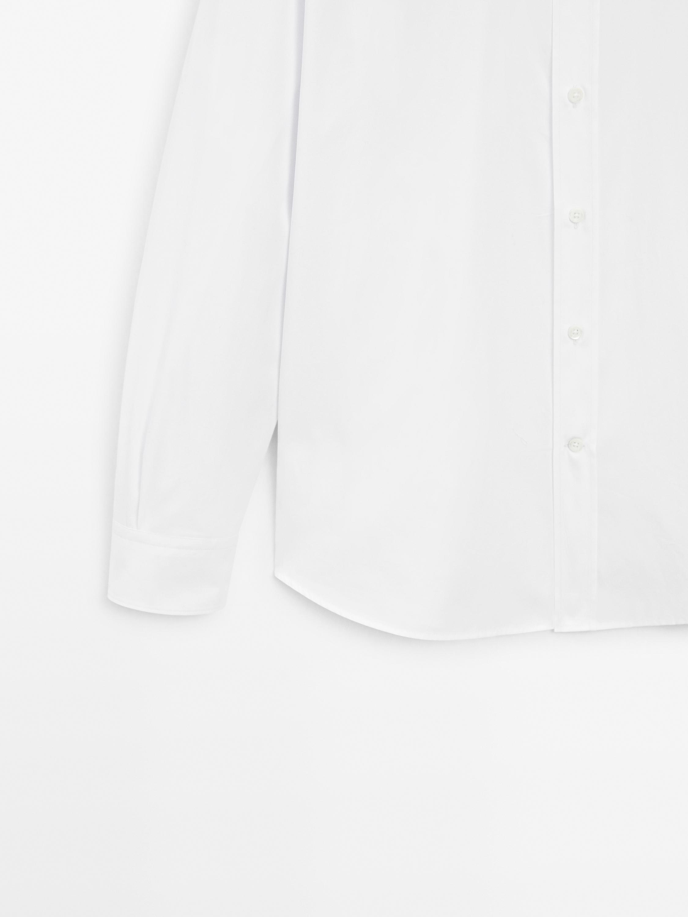 Regular fit cotton poplin shirt