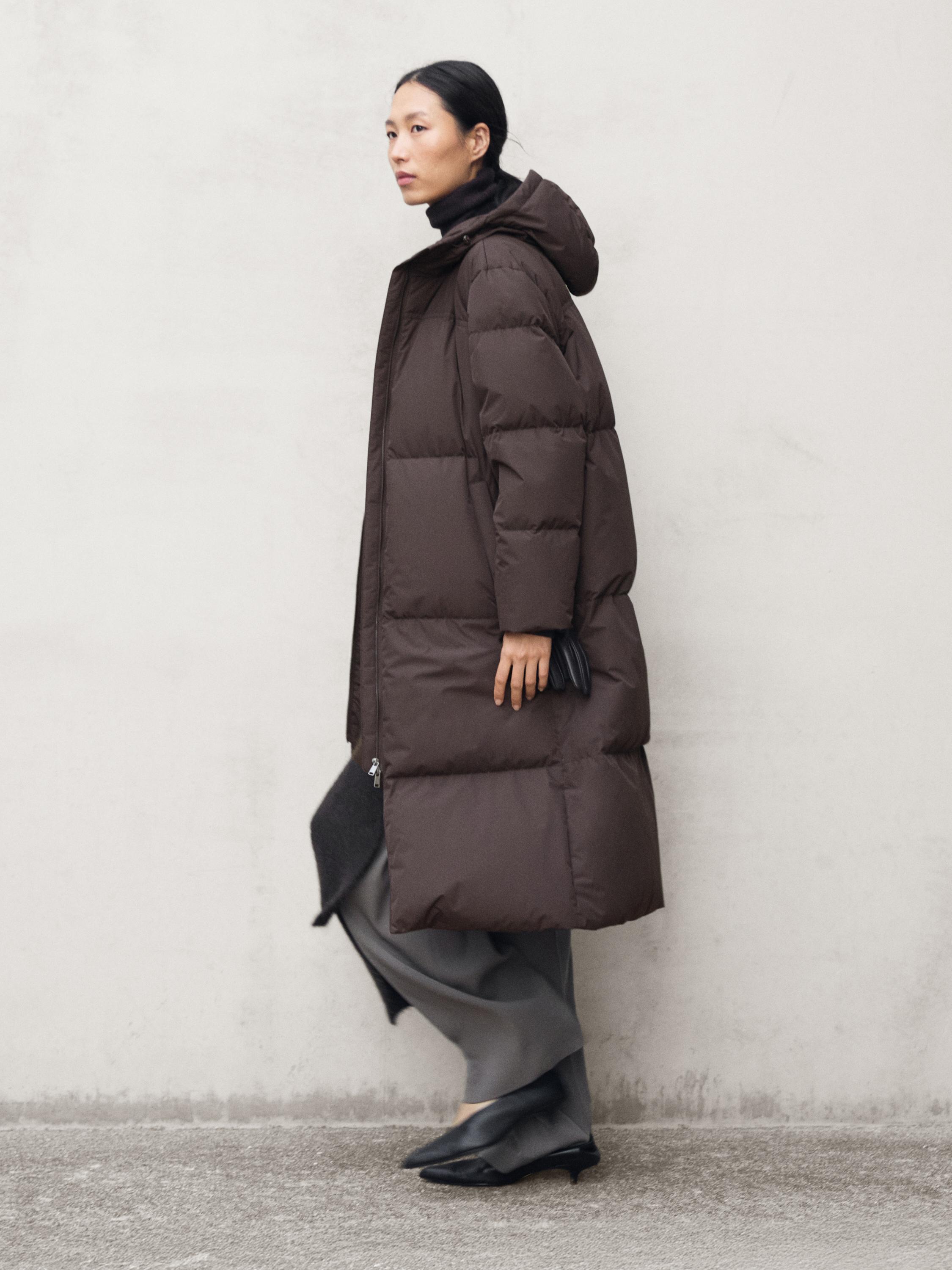 Pikk kapuutsiga tepitud sulejope, Water-repellent