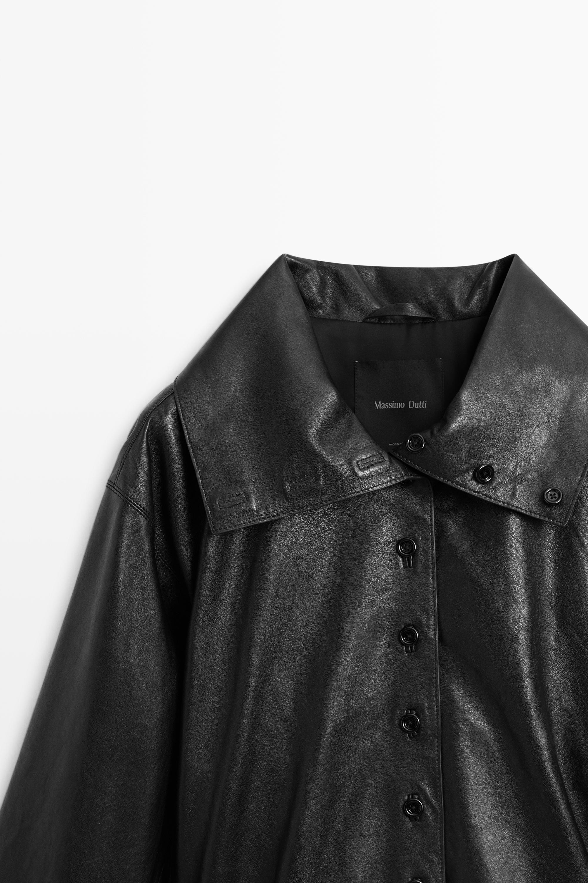 Women's Leather Jackets - Massimo Dutti - US