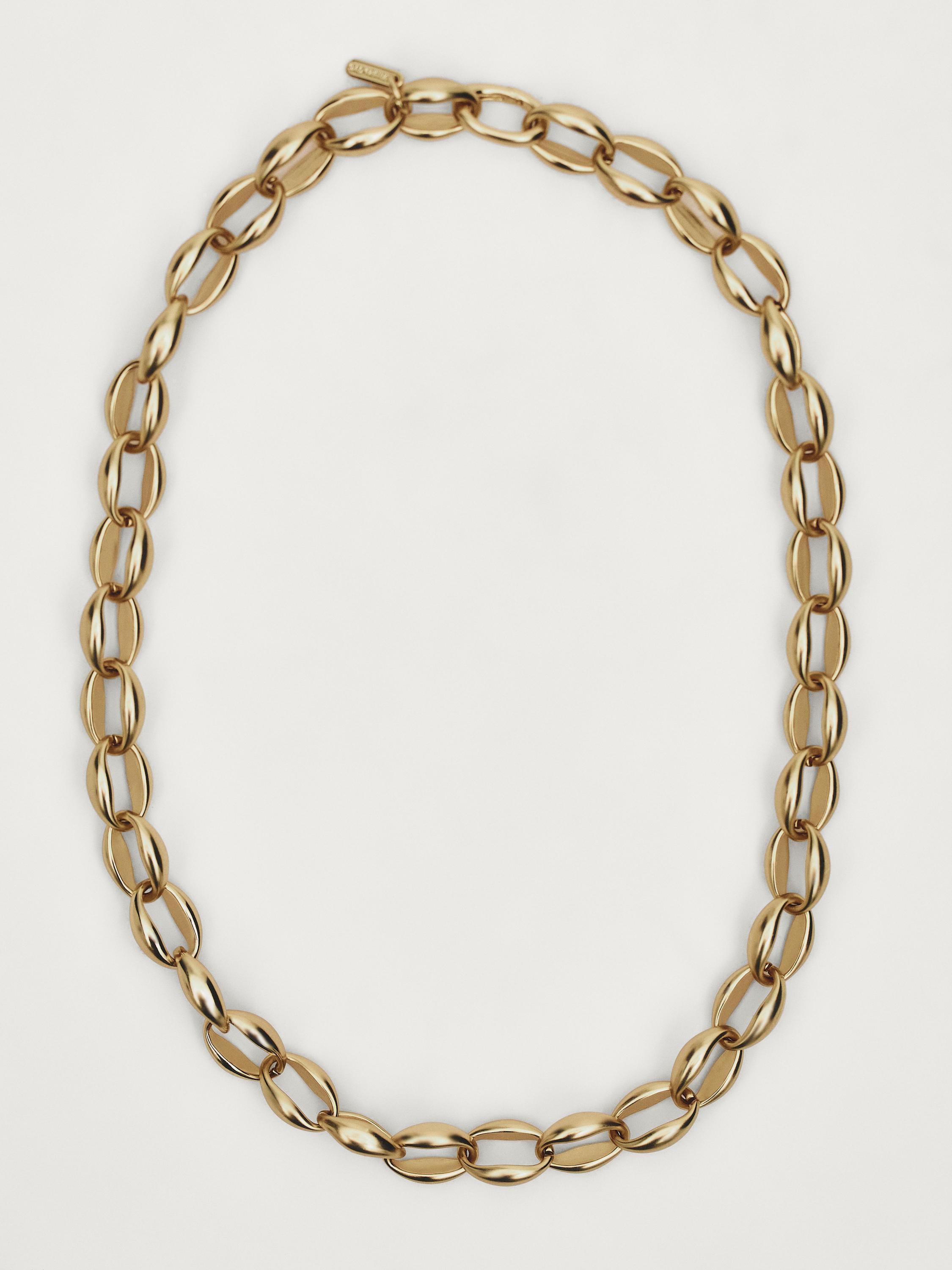 Gold-toned chain link necklace