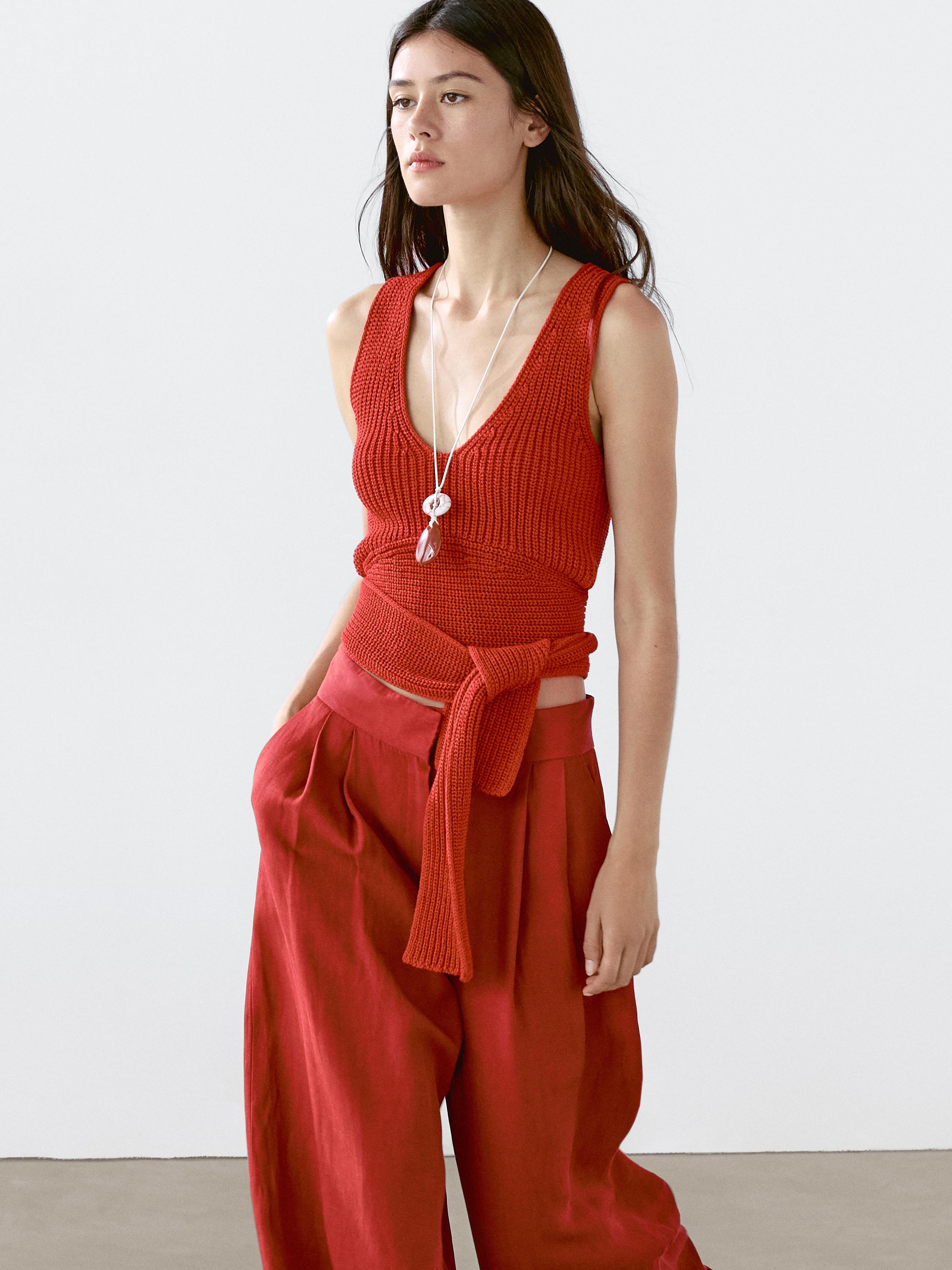 توب قطن 100% مفصل برباط