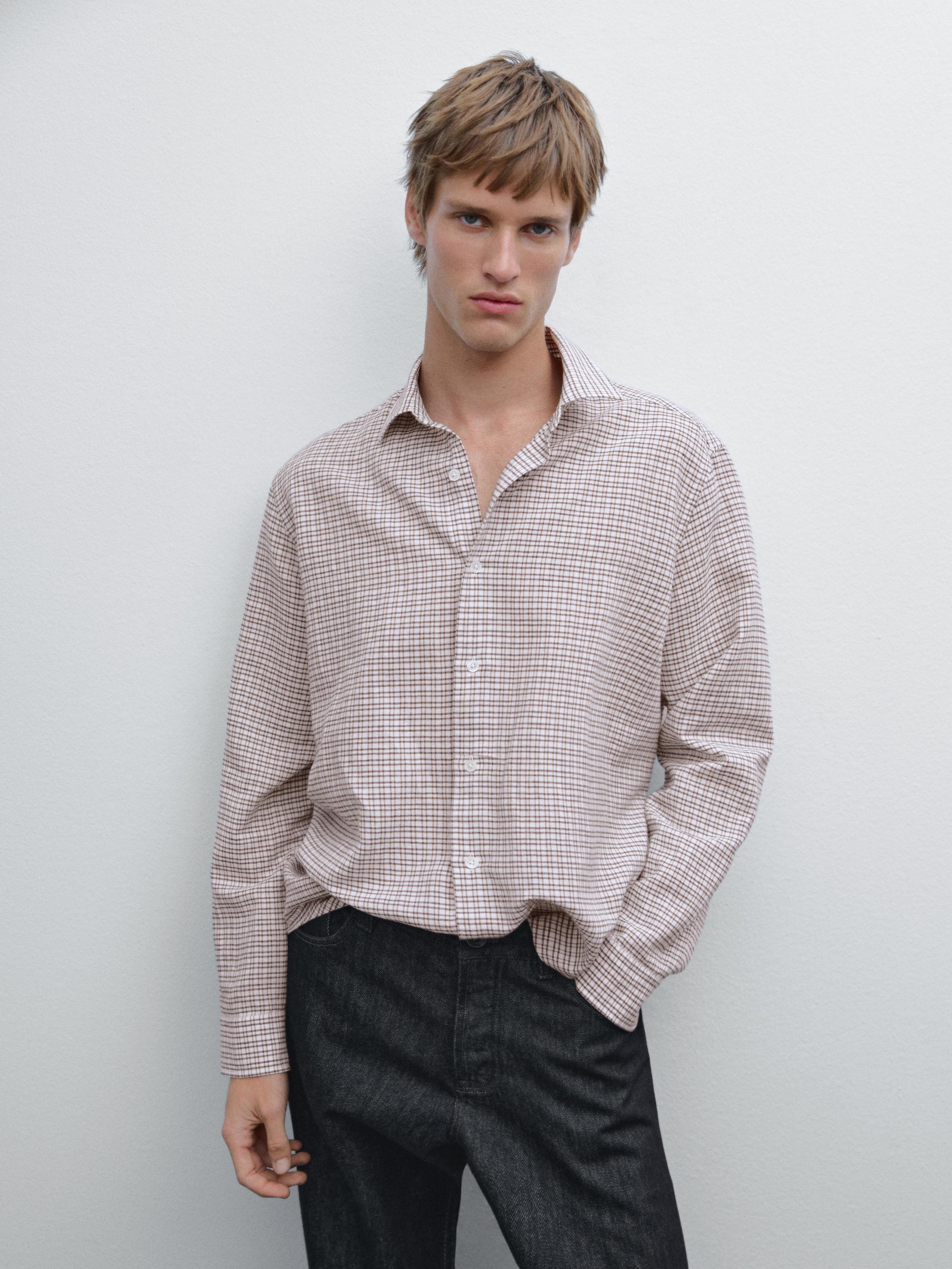 Regular fit check shirt