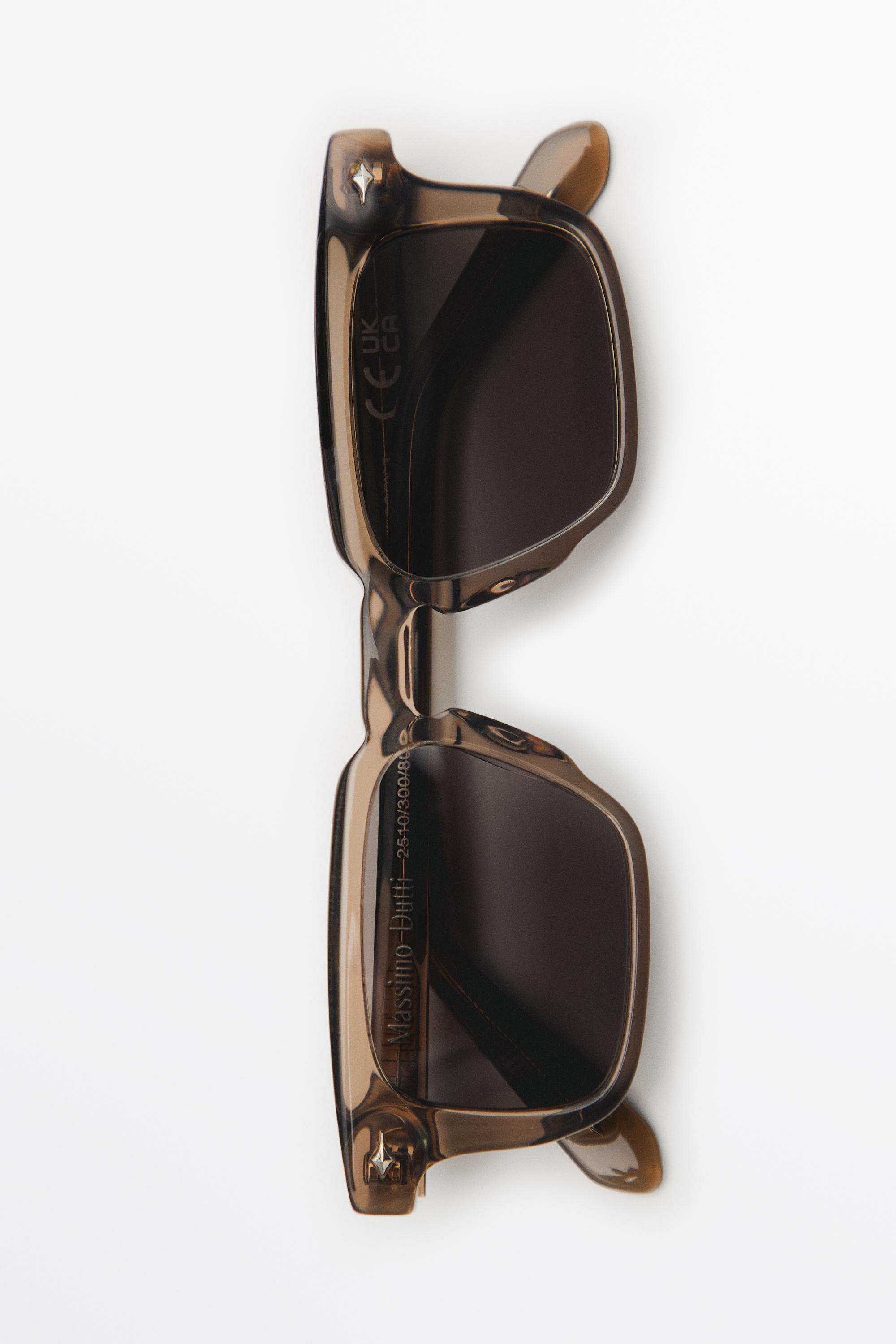 Narrow rectangular sunglasses — GREY