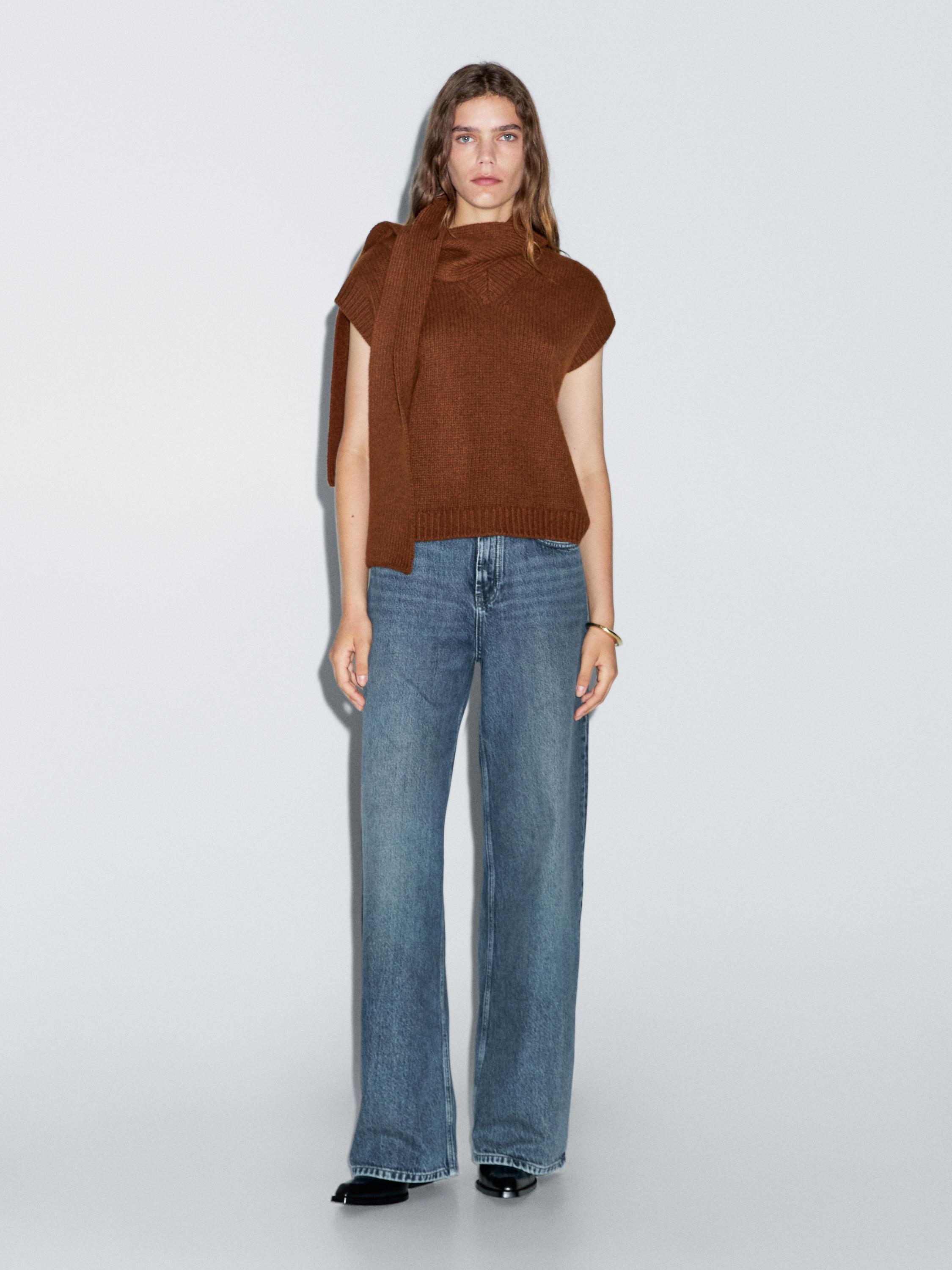 High-waist barrel fit jeans