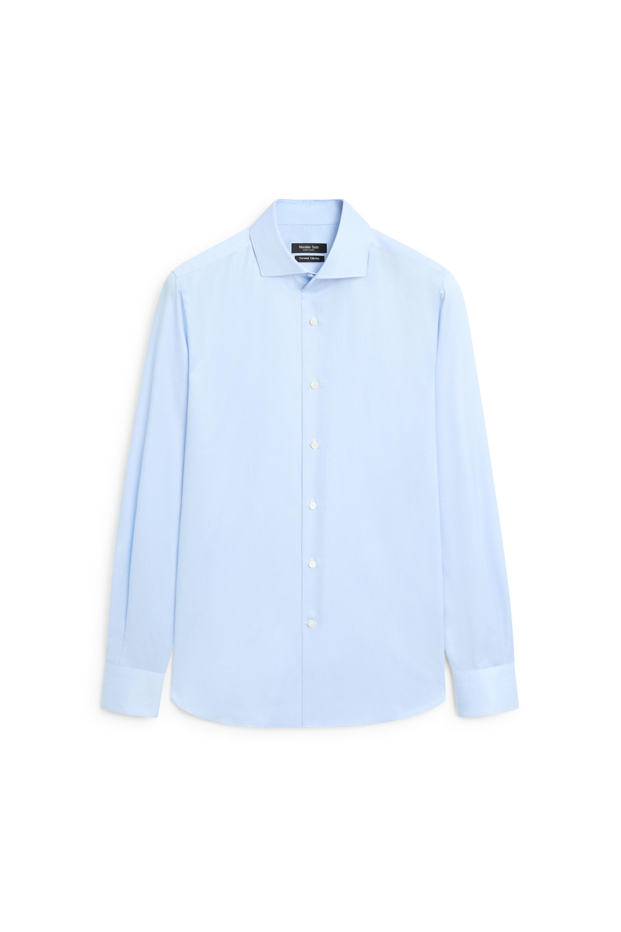 100% cotton striped shirt — SKY BLUE