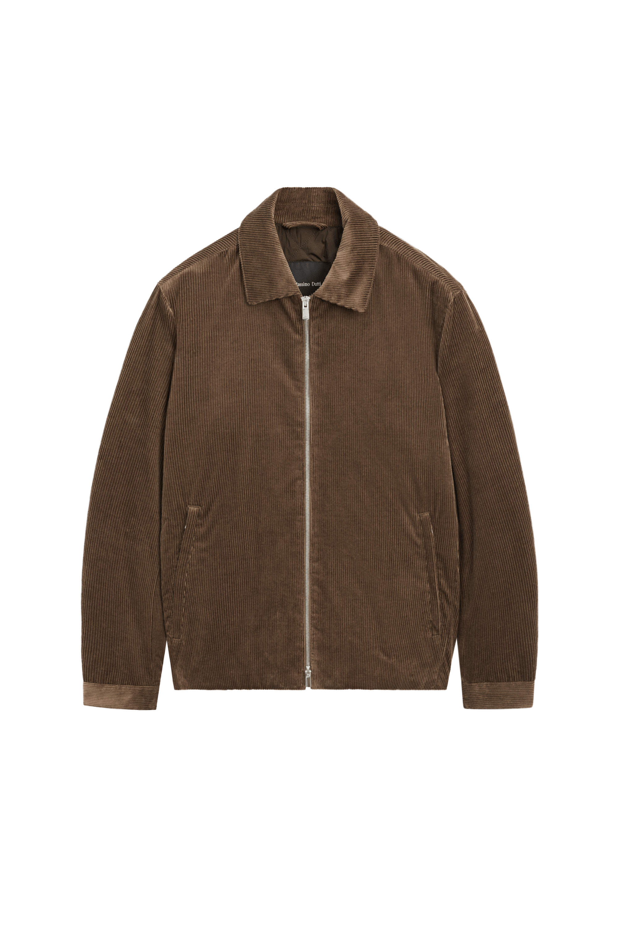 Massimo Dutti Süet dokulu fermuarlı ceket görsel 7