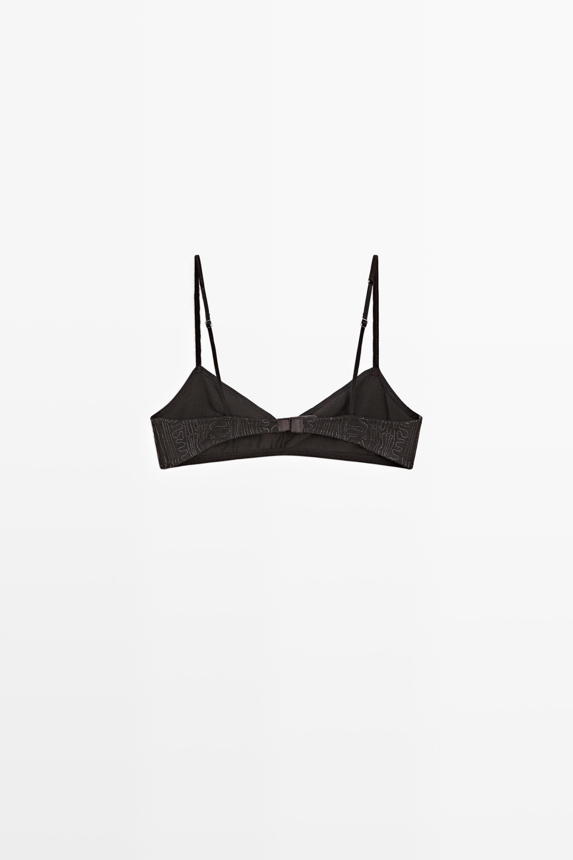 Top with embroidered detail — CHARCOAL