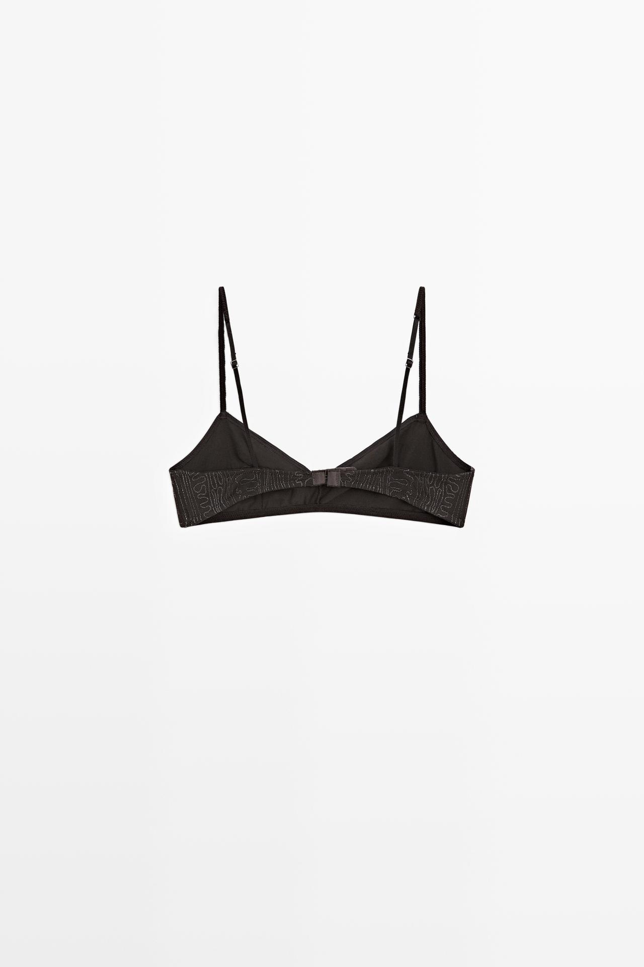 Top with embroidered detail — CHARCOAL