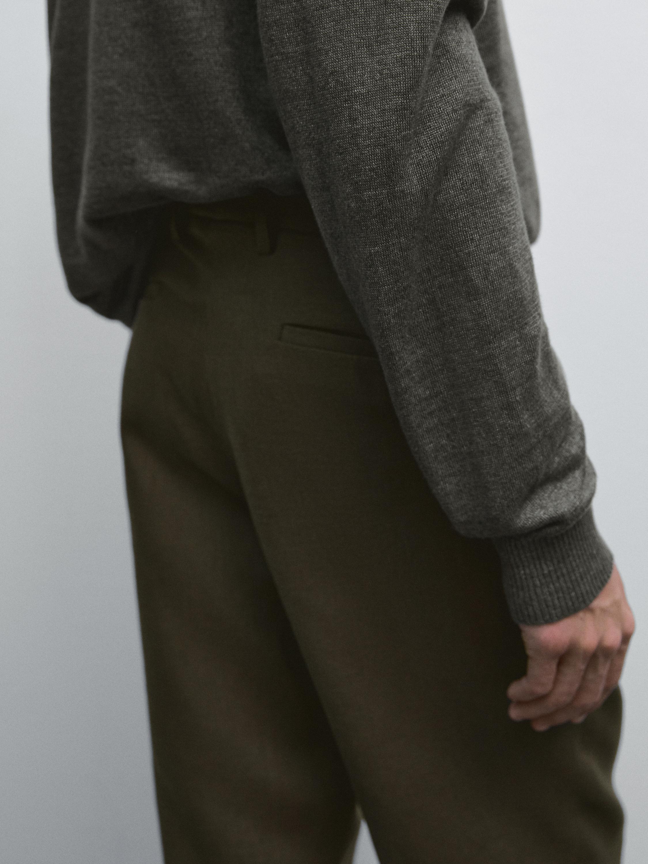 100% linen trousers