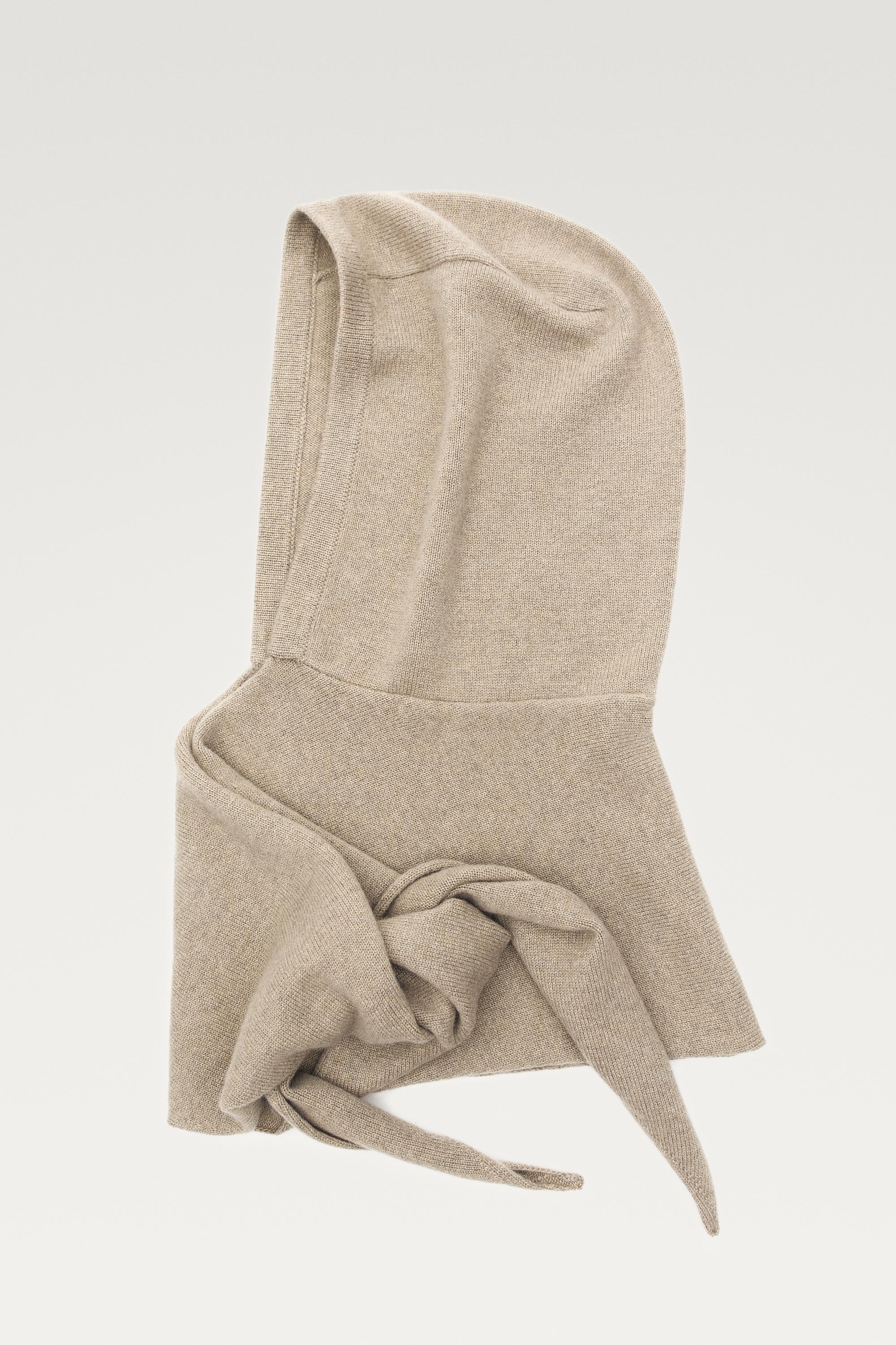 100% cashmere bandana balaclava — CREAM