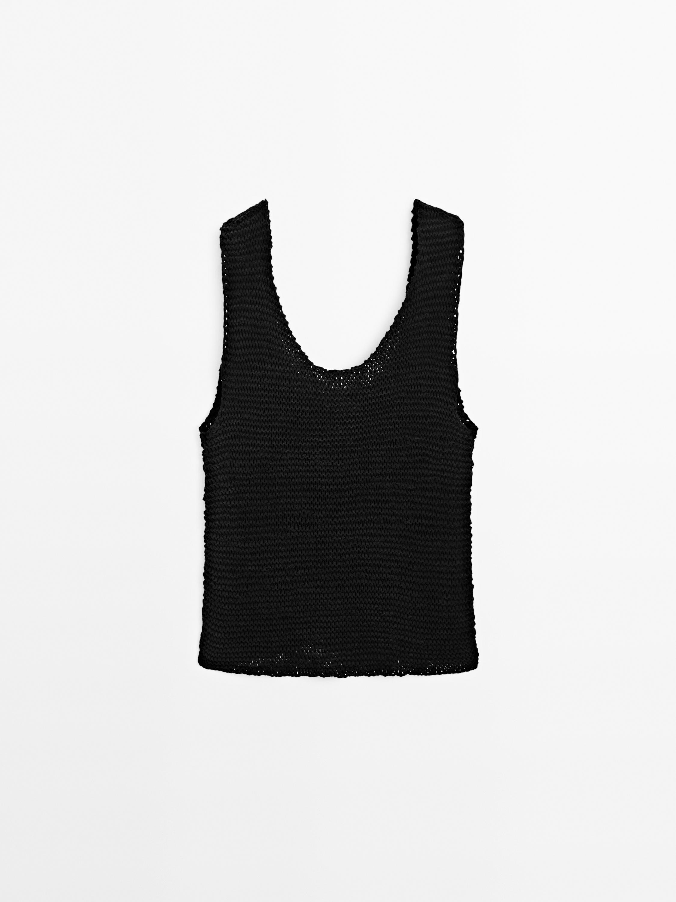 Geflochtenes Top aus Wildleder - Limited Edition