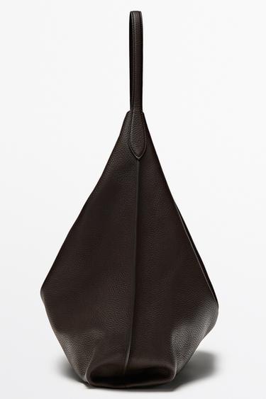 Nappa leather shoulder bag — BROWN 4